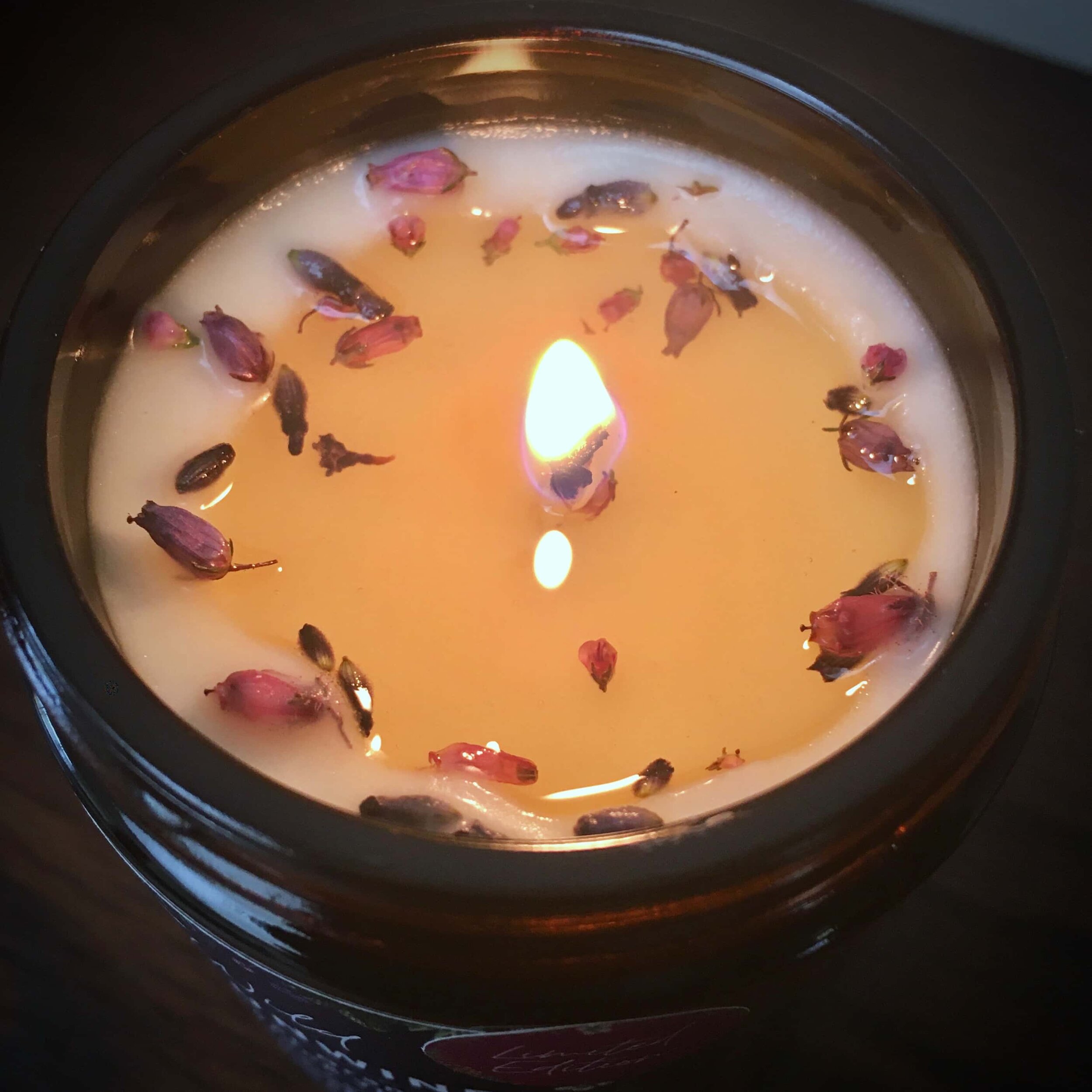 Wild Scottish blooms natural aromatherapy soy wax candle with Scottish flower petals.jpg