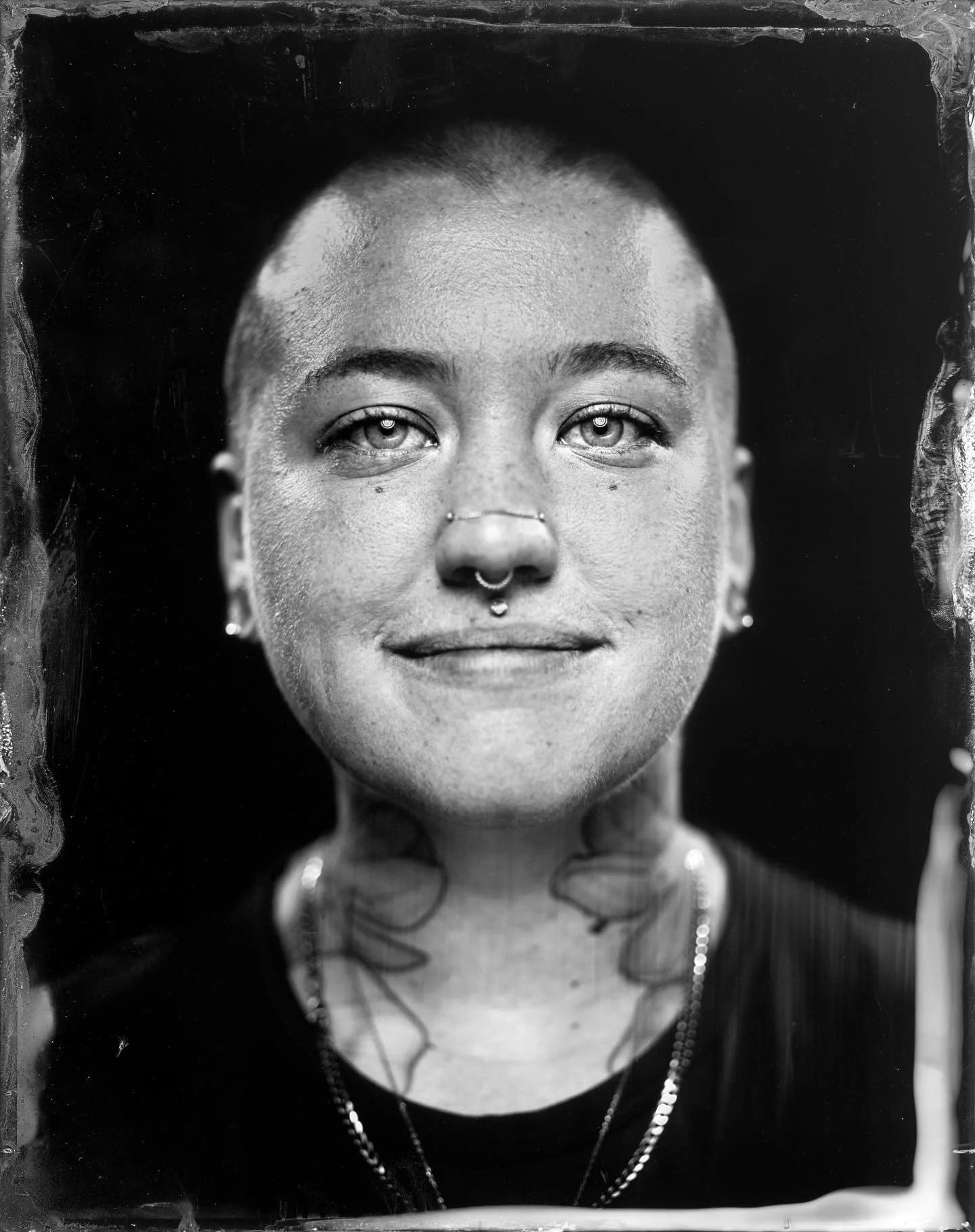 Lucy McDonald on 4x5 Tintype
A brilliant black and grey tattooer with a steady hand and fine line precision. It was such a pleasure meeting you and making this portrait Lucy!
Thanks for your time! 🤍