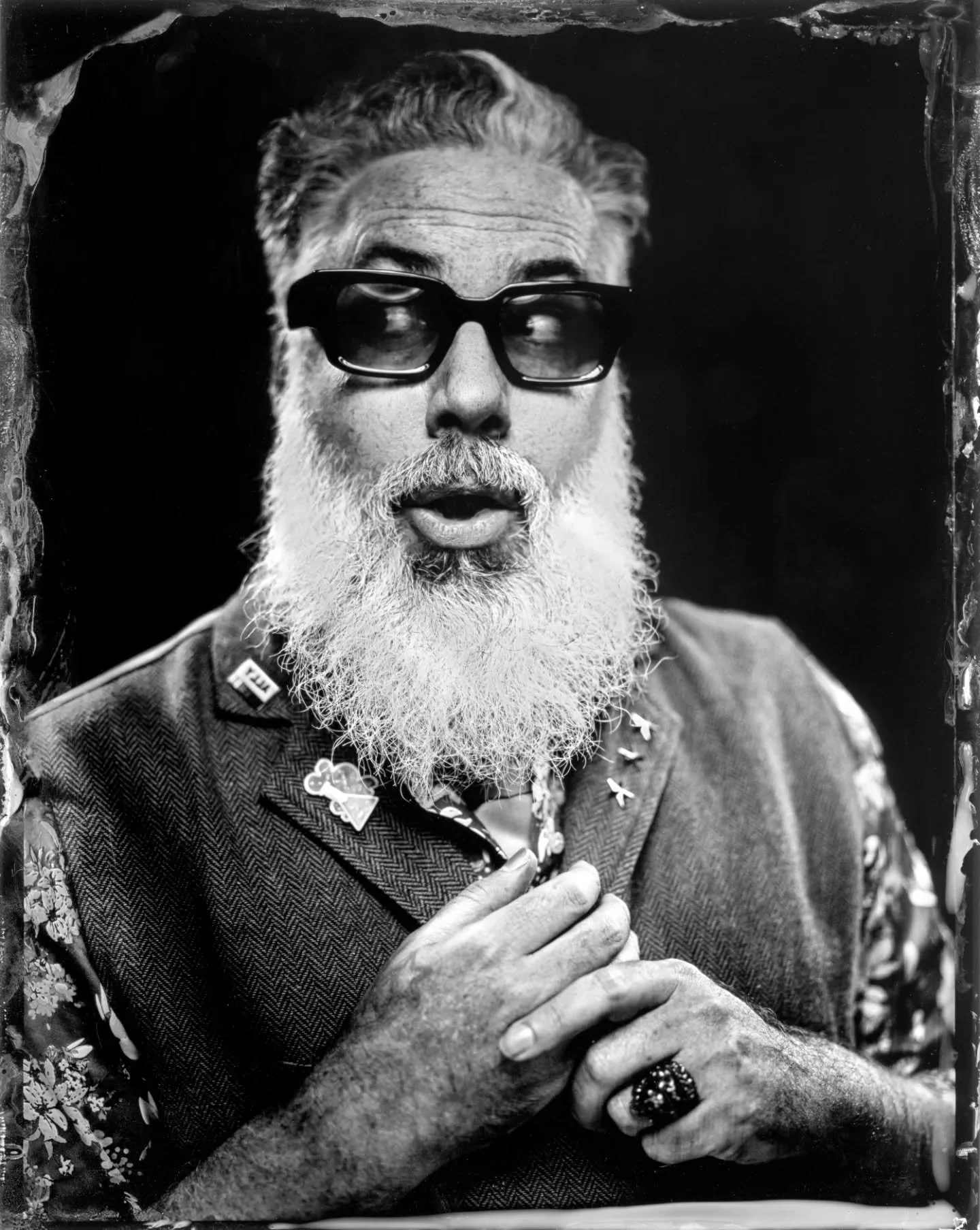 Ben Sorensen on 4x5 Tintype
The voice, the wit, the incredible beard!
MC of @westaustattoofest and certified crowd-charmer. Somehow made standing still for a tintype feel like a comedy set.
Thanks for the laughs and your time, Ben 🤍