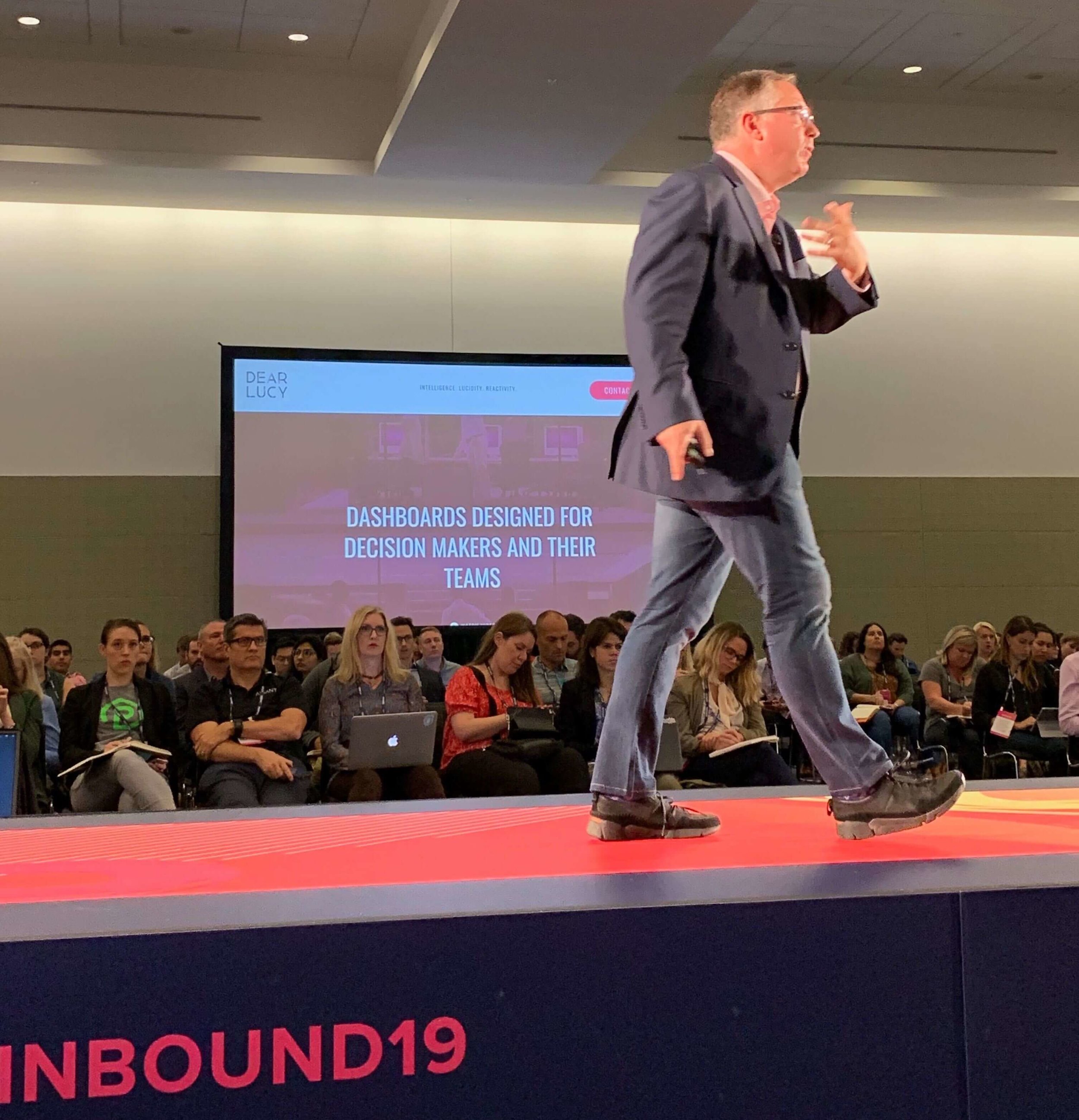 Scott Brinker, VP Platform Ecosystem at HubSpot, introduced the new HubSpot App Marketplace at the INBOUND 19 conference in Boston.