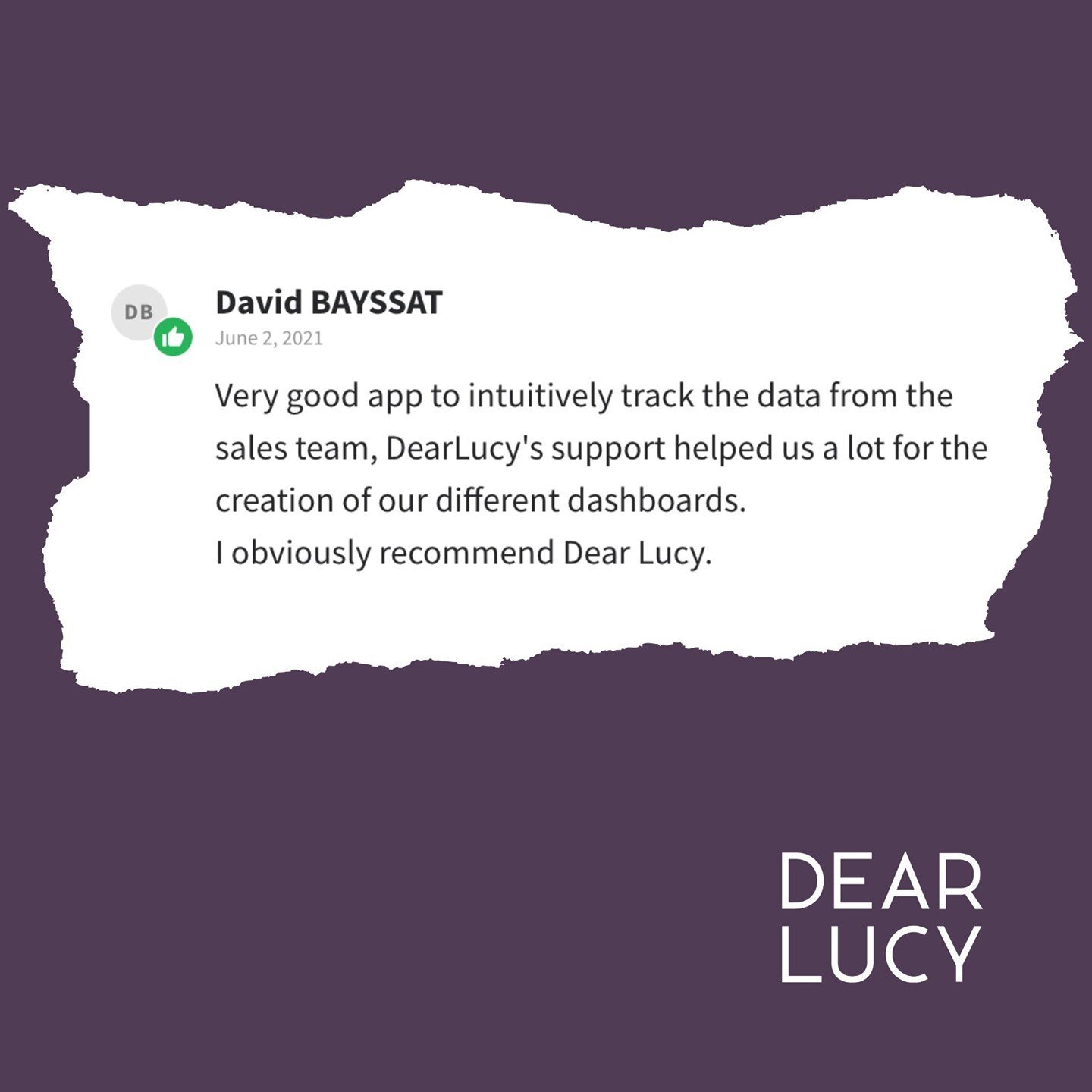 Looking for an intuitive way to stay on top of your sales team's targets and performance? Dear Lucy's sales &amp; revenue dashboards can help. Thanks, David, for your kind words! 🤗 ⠀
⠀
#pipedrive #salesops #salestips #salesfunnel #salesexecutive #sa