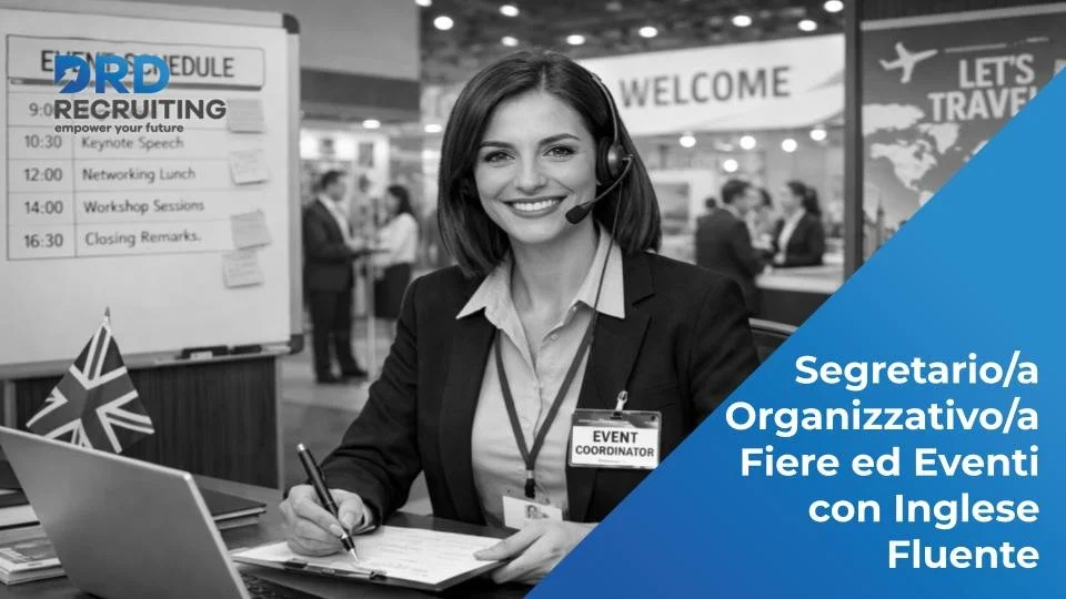 Segretario/a Organizzativa Fiere ed Eventi con Inglese Fluente - Bergamo