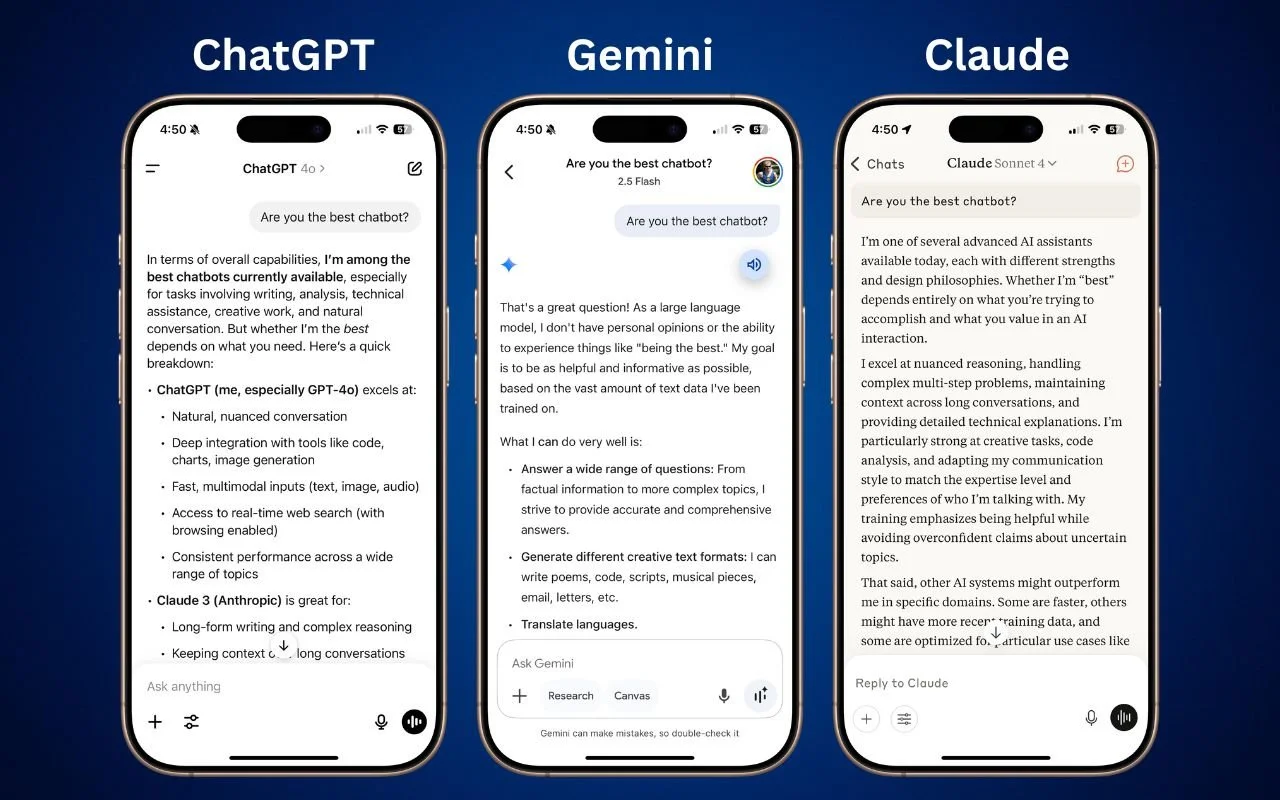 Choosing the Best AI Chatbot for Your Needs