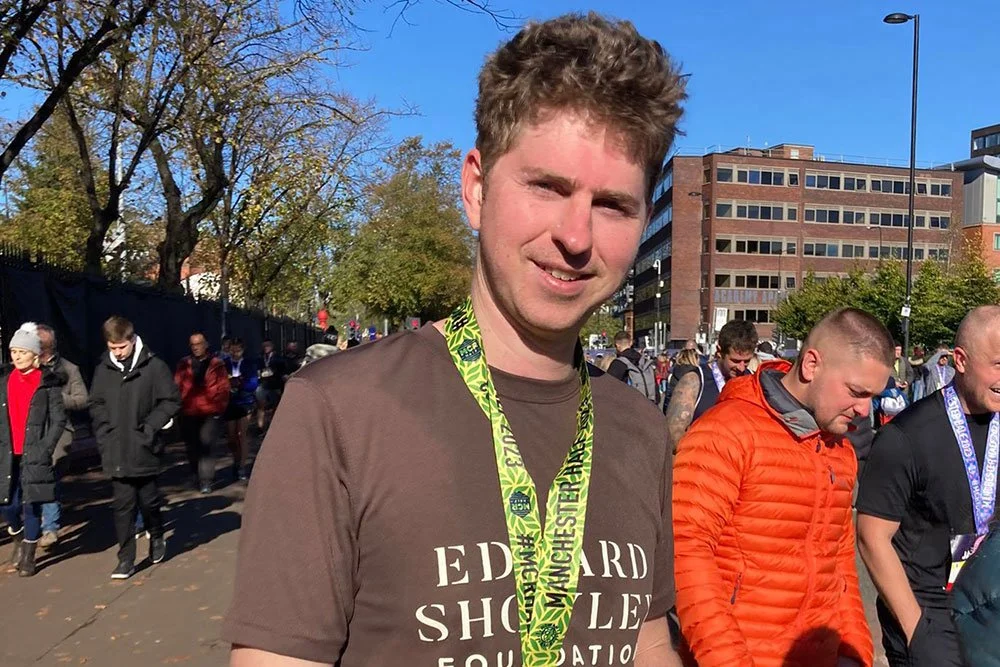 Martin runs the Manchester Half Marathon for the Foundation and Raises £550