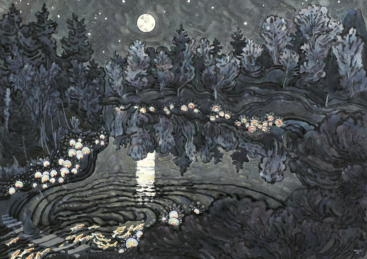 J. Inglis, Spring Peepers and Spawning Fish, 2019, Archival Pigment Print, 16” x 23”, edition 1 of 10