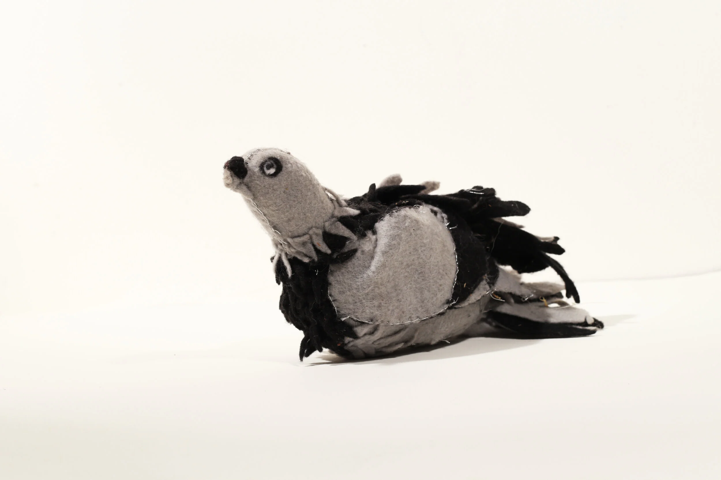 Pigeon, 2010, Craft Felt, Armature Wire, Thread, Embroidery Floss, Polyfil