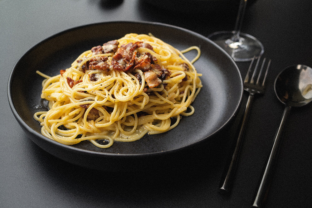 Unsere neuste Spezialität: Spagetti Carbonara