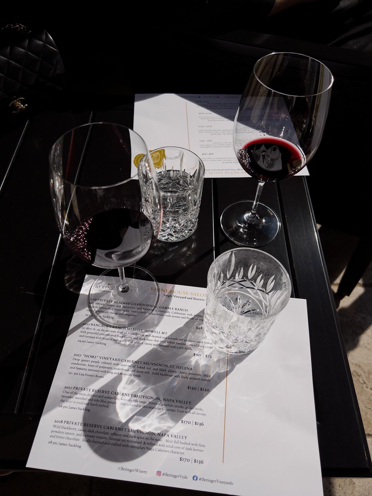 The wine tasting on the veranda of the Rhine House was sunny, bright, and so much fun!