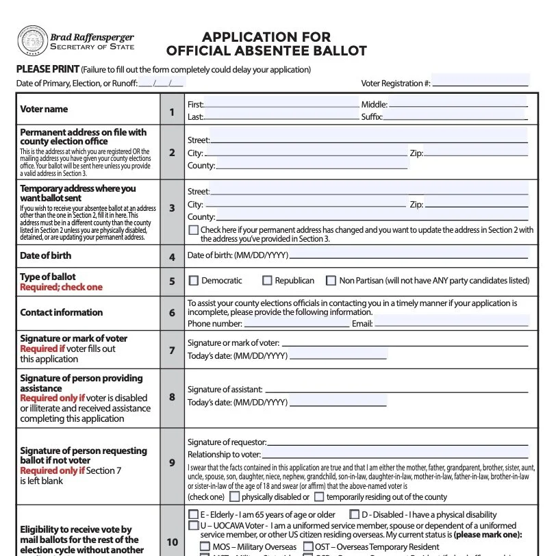 How to File Your Application for Official Absentee Ballot