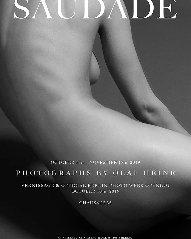 One more month to go until the official big opening of the @berlinphotoweek! Opening party at @chaussee36.photography on october 10th &amp; opening of the exhibition &lsquo;Saudade&rsquo; by @olafheinestudio #Saudade #exhibition #berlin #ausstellung 