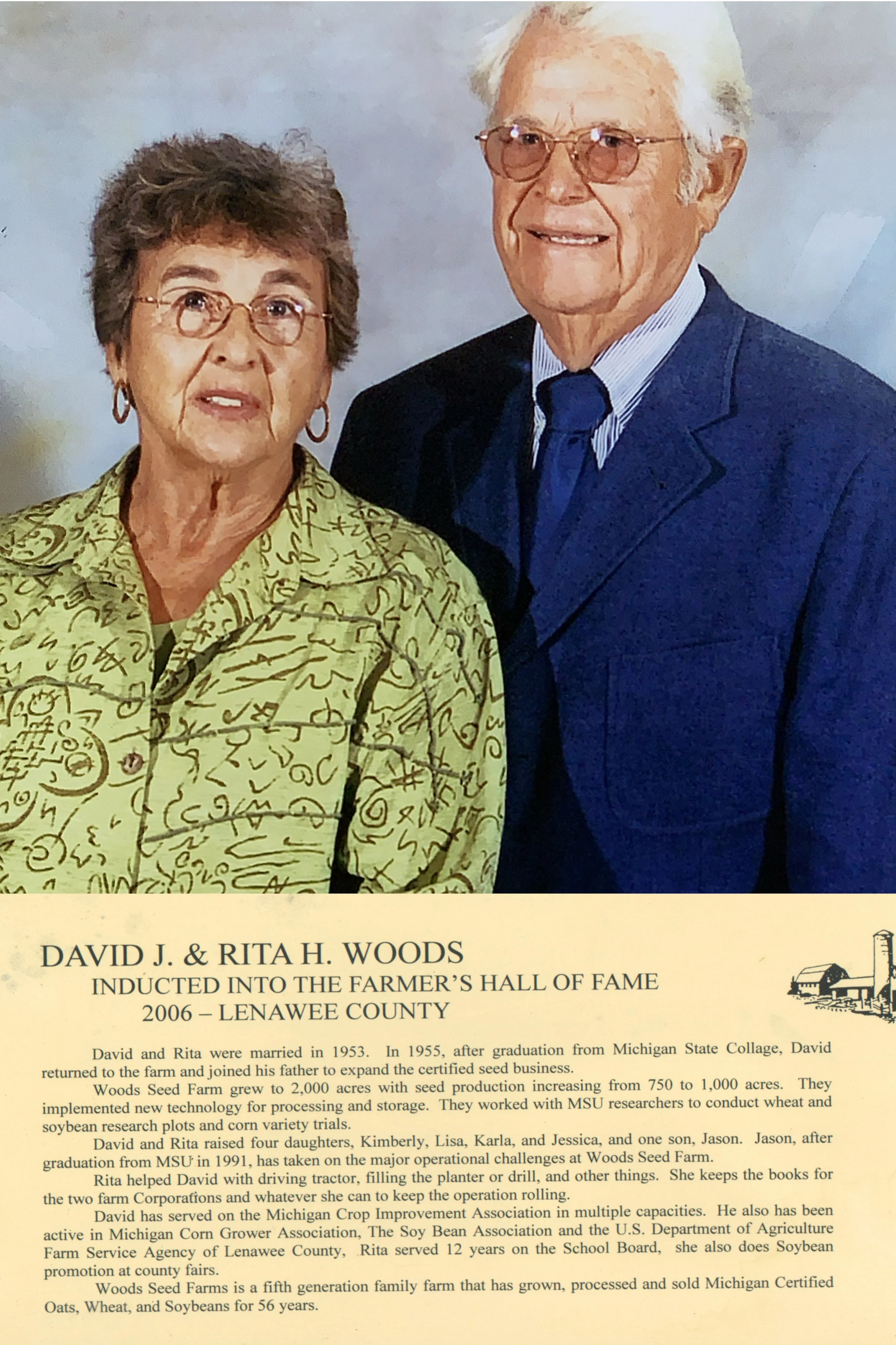 2006 David J. and Rita H. Woods Lenawee.jpg