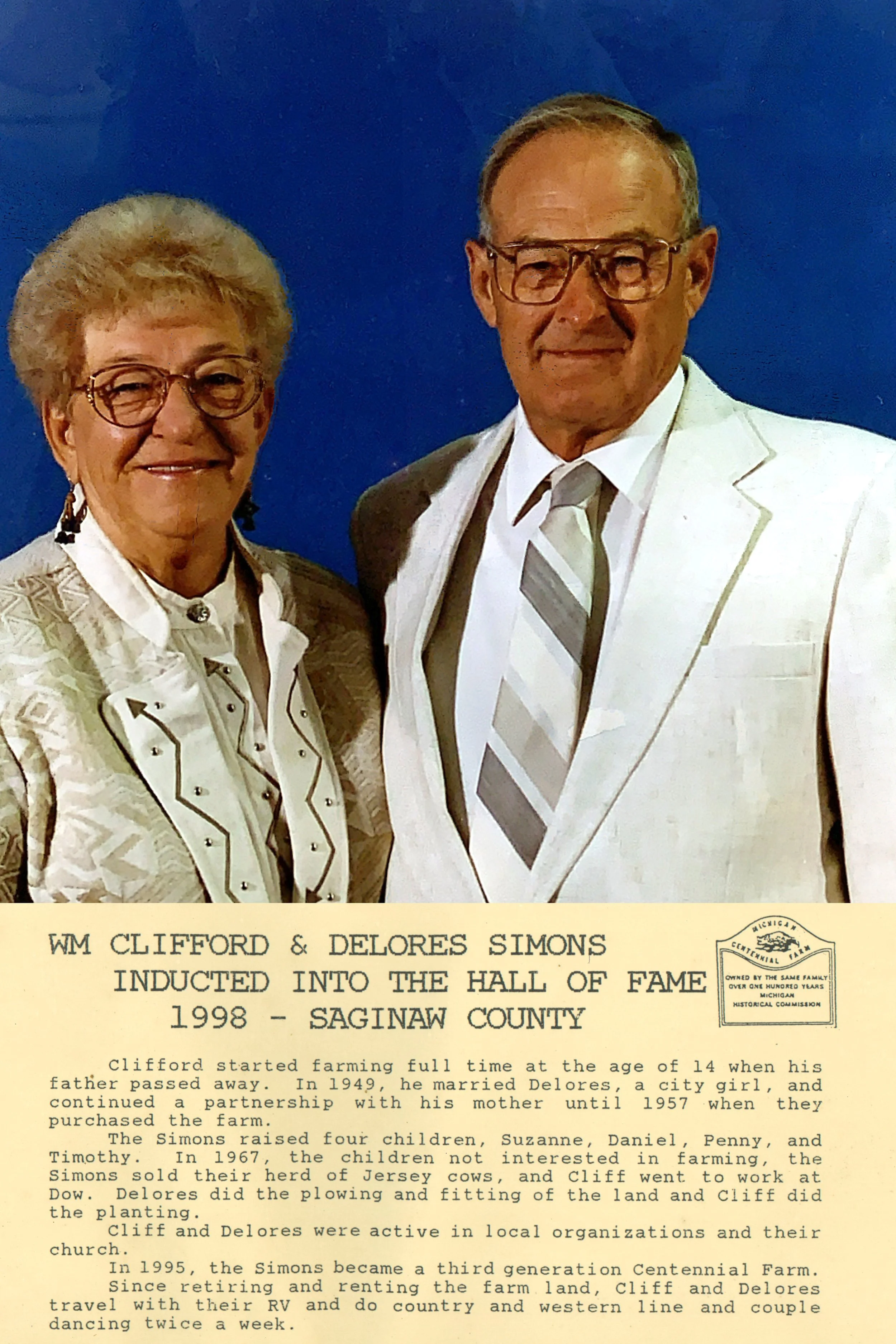 1998 WM Clifford and Delores Simons Saginaw.jpg