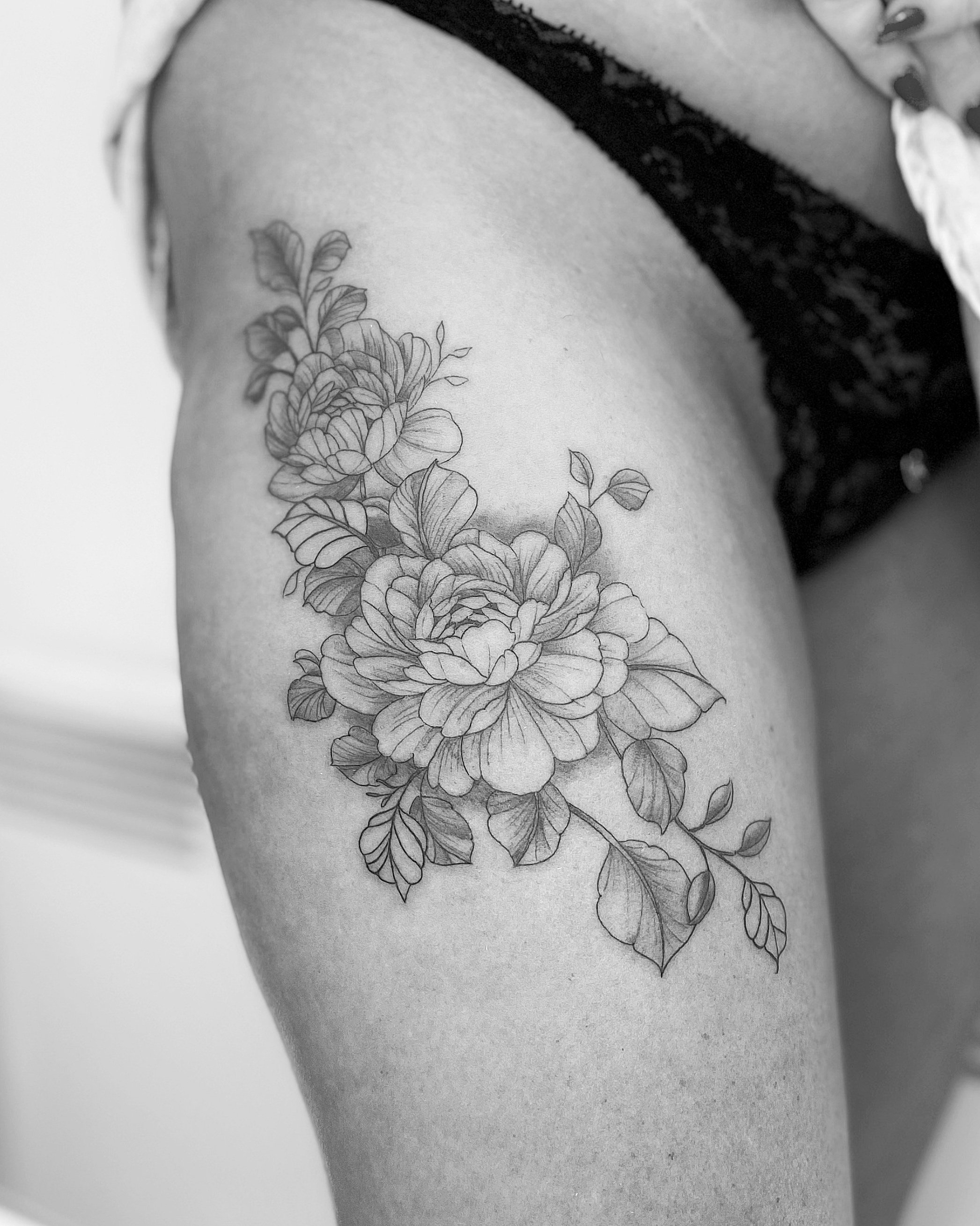 Single Line Rose Tattoo  InkStyleMag