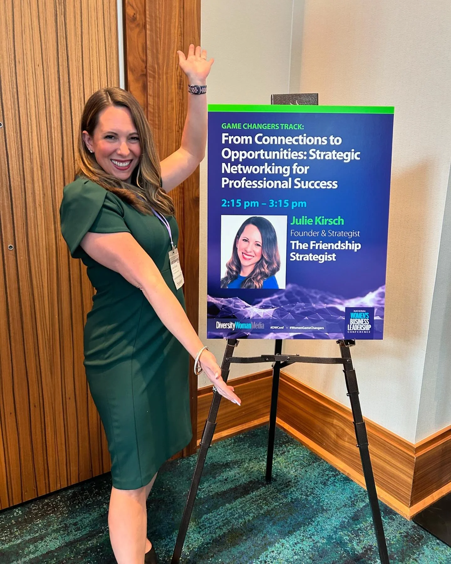 ⭐️I had the most amazing day presenting at The Women&rsquo;s Business Leadership Conference! Not only am I super honored to be chosen for a limited number of spots to talk about my passion project on networking and personal branding, I got to be in t