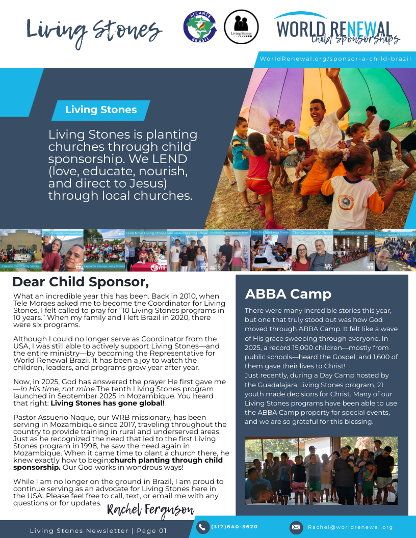 Living Stones Newsletter 2025