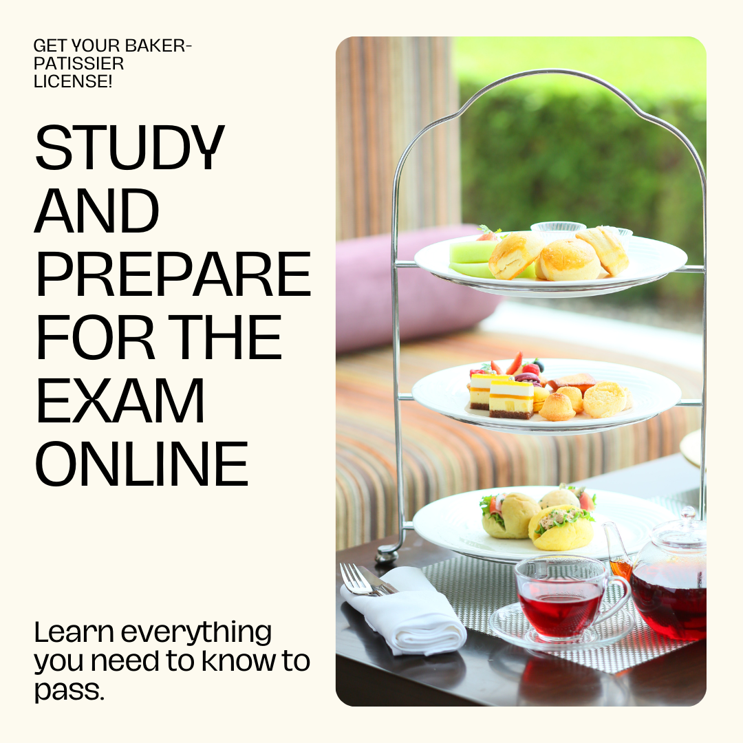 423C BAKER - PATISSIER LICENSE EXAM PREP ONLINE COURSE