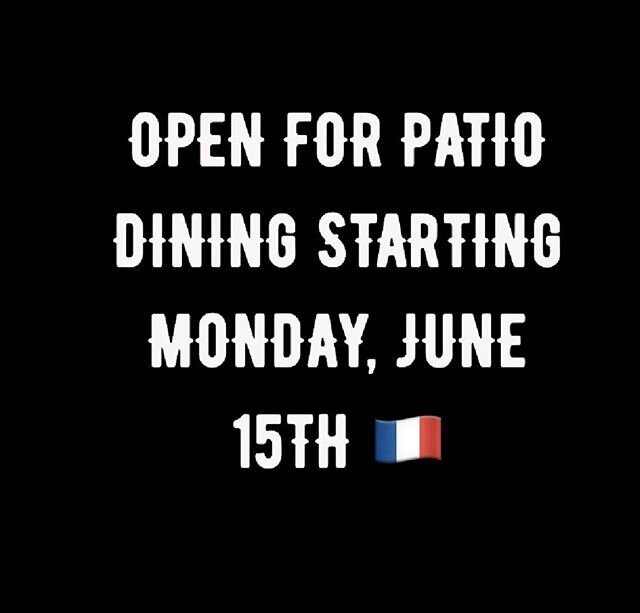 We will be OPEN for Patio Dining Starting Monday, June 15th 🇫🇷 New Hours Starting Monday: Open Daily 11:30AM - 10PM
Brunch | Sat &amp; Sun | 10:30AM - 3PM 📍Chez Maman WEST
401 Gough St, San Francisco
Phone: 415-355-9067 📍Chez Maman EAST
1401 18th
