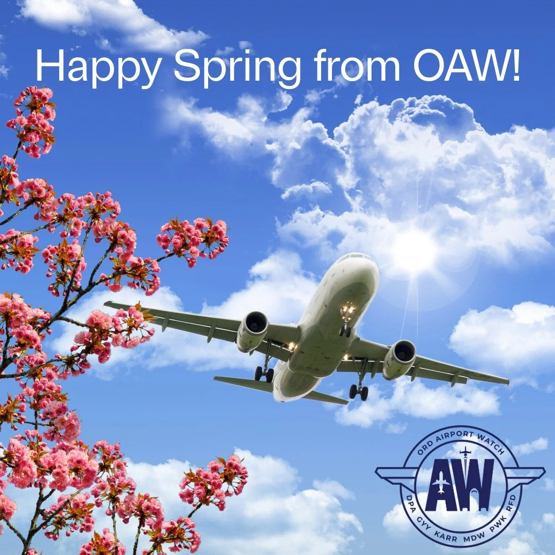 We wish our members, followers, and partners a happy Spring holiday season! 
#ordairportwatch 
#planespotting 
#aviation