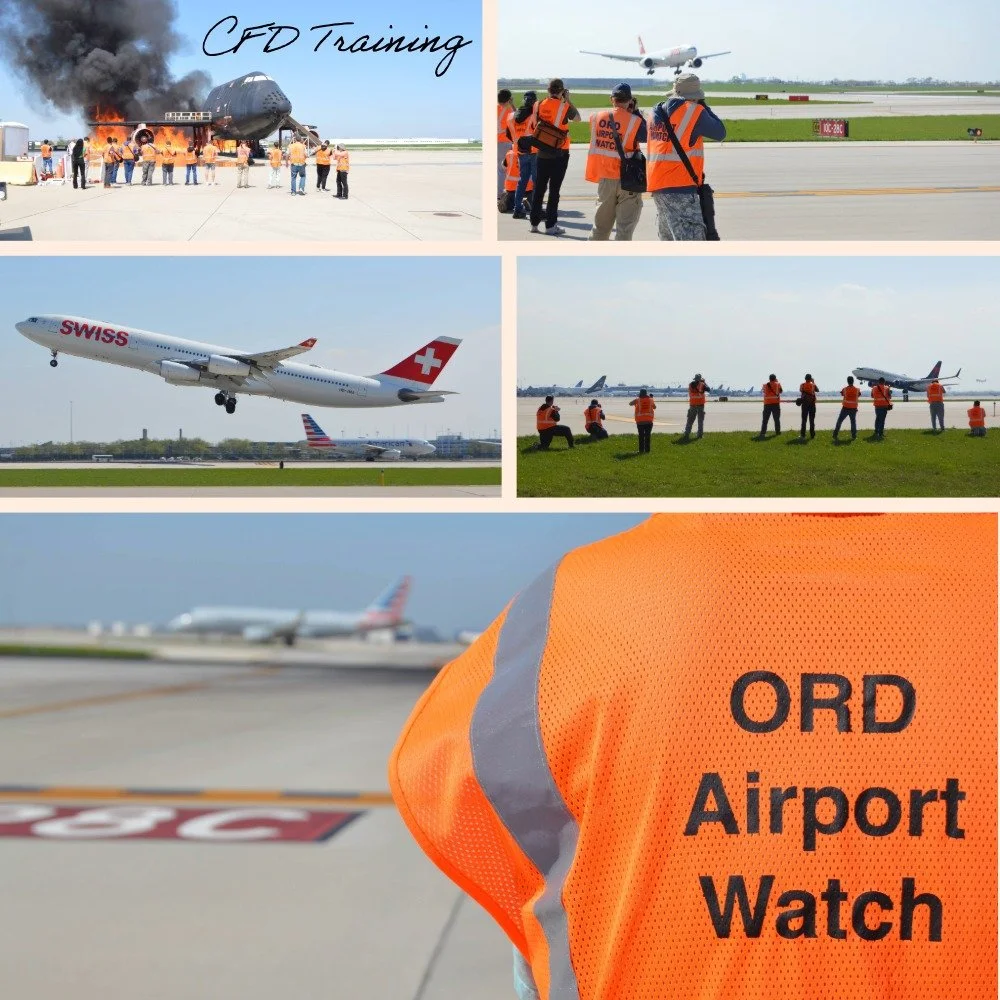 Our first tour of the year was a great one! We learned a lot! Thank you Chicago O'Hare International Airport, CDA, and CFD. We appreciate you!
#ordairportwatch 
#chicagodepartmentofaviation 
#CFD 
#swissinternationalairlines 
@united 
@americanair 
#