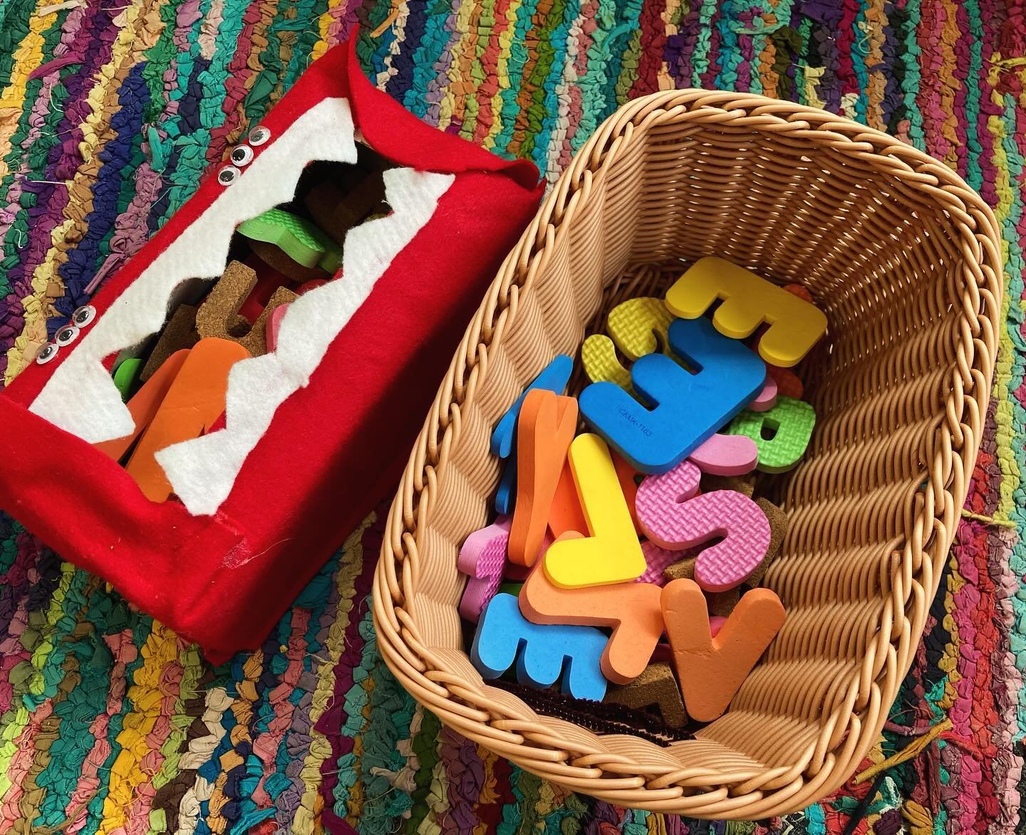 Play is all fun and games, but clean up can be a real monster. Clean up monsters can help!

Any container or bag can become a clean up monster with a silly voice saying &ldquo;Feed me (insert kind of toy&rdquo; and lightly tickling children&rsquo;s f