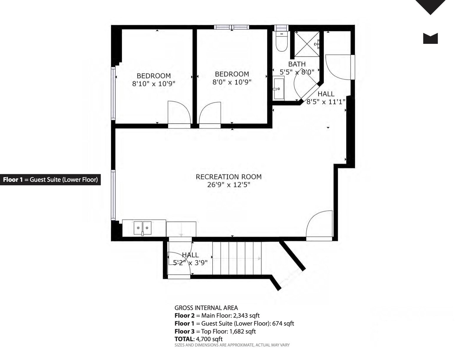 1580 Las Virgenes Rd - Guest Suite floor plan M.jpg