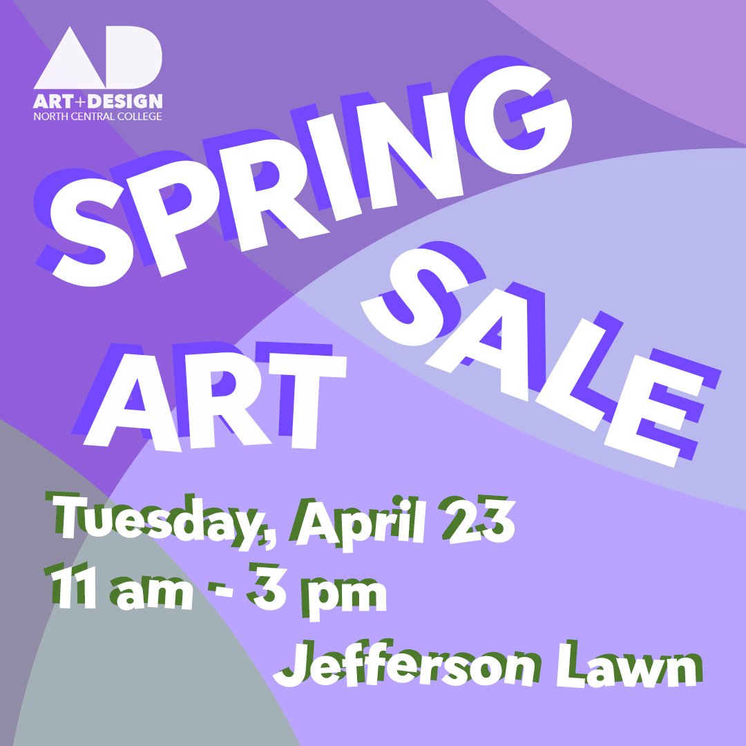 Mark your calendars for next Tuesday, April 23rd because it is time for the Art and Design Spring Art Sale! Stop by at Jefferson Lawn any time between 11 am and 3 pm to browse and buy from student vendors. We hope to see you there!