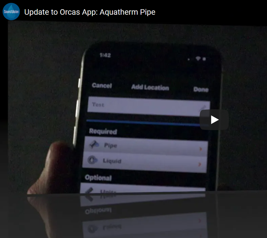 Update to Orcas App: Aquatherm Pipe