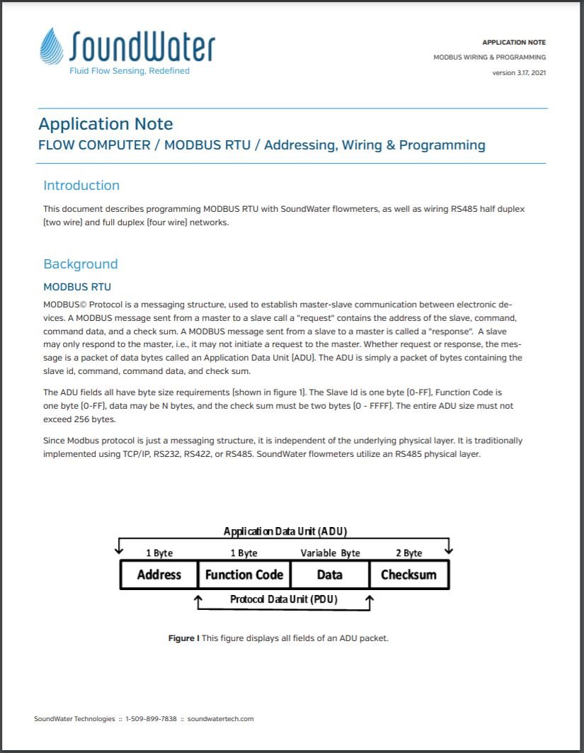 Flow Computer MODBUS RTU Protocol, Addressing, Wiring &amp; Programming