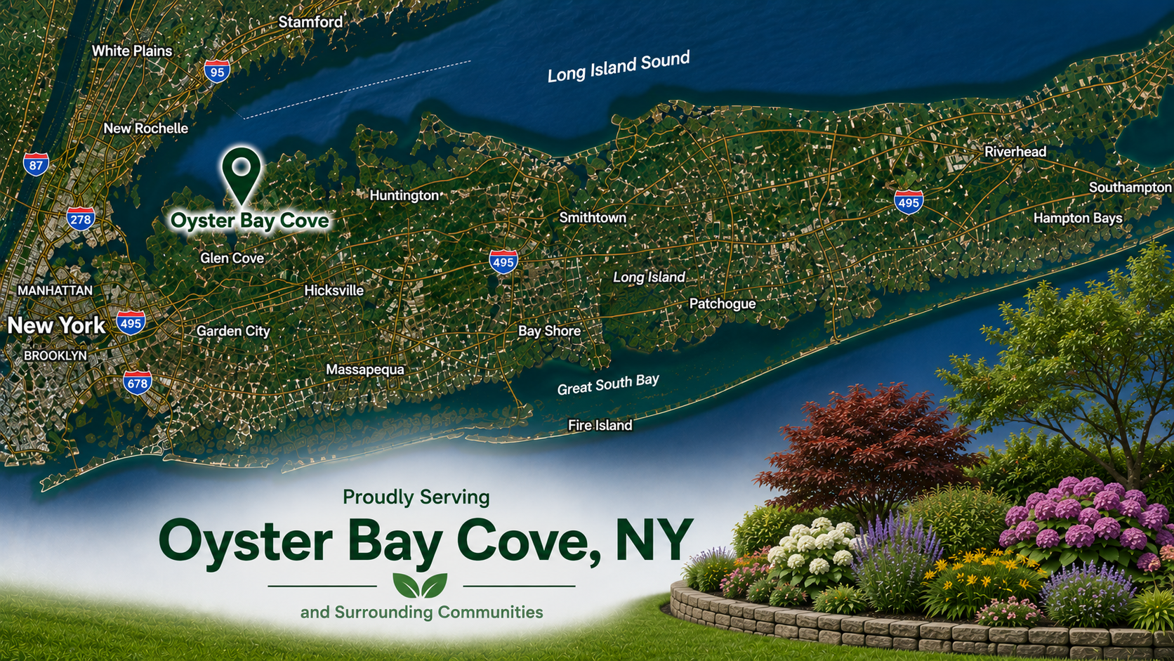 landscaping in Oyster Bay Cove NY