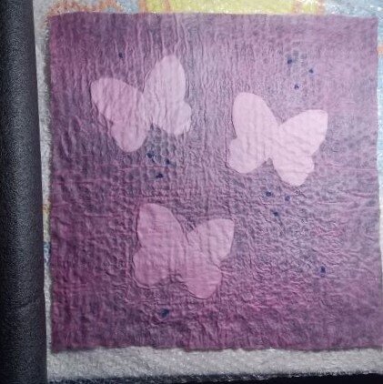 Pink and Brown Butterflies Premade Acrylic 8x8 Scrapbook A…