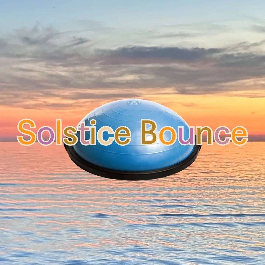 THE RUMOURS ARE TRUE: 
CLUB BLUE BALLS IS KINDA BACK 

JOIN ME via @cross.sea.movement FOR A SUMMER SOLSTICE-THEMED BOUNCE 

FRIDAY, JUNE 19 @ 12pm EST via ZOOM 

EXPECT A MASHUP OF BREATHWORK, KUNDALINI KRIYA, PILATES, AND STEP AEROBICS

NO BOSU? NO