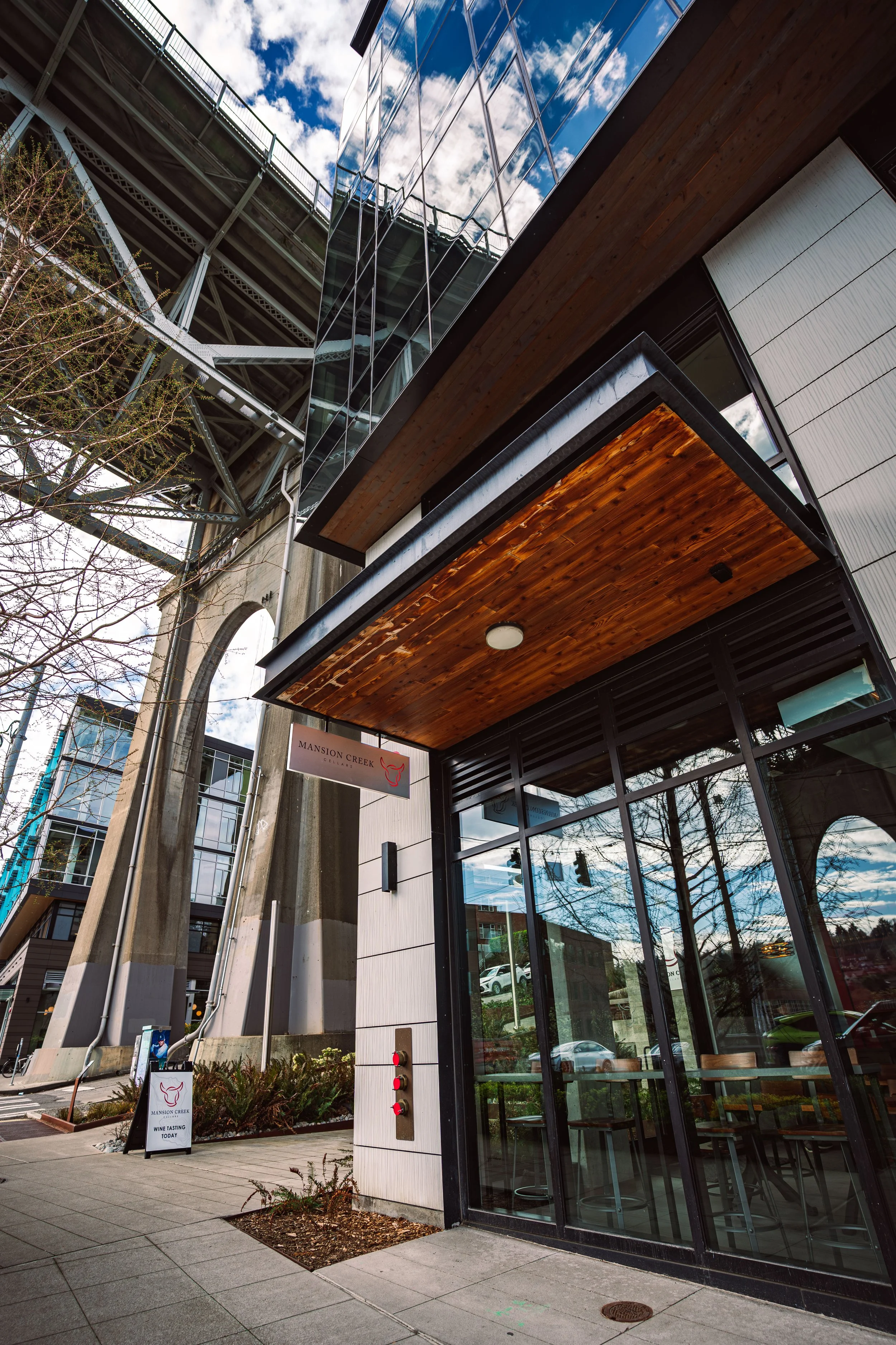 Entrance to Mansion Creek Cellars in Fremont Seattle