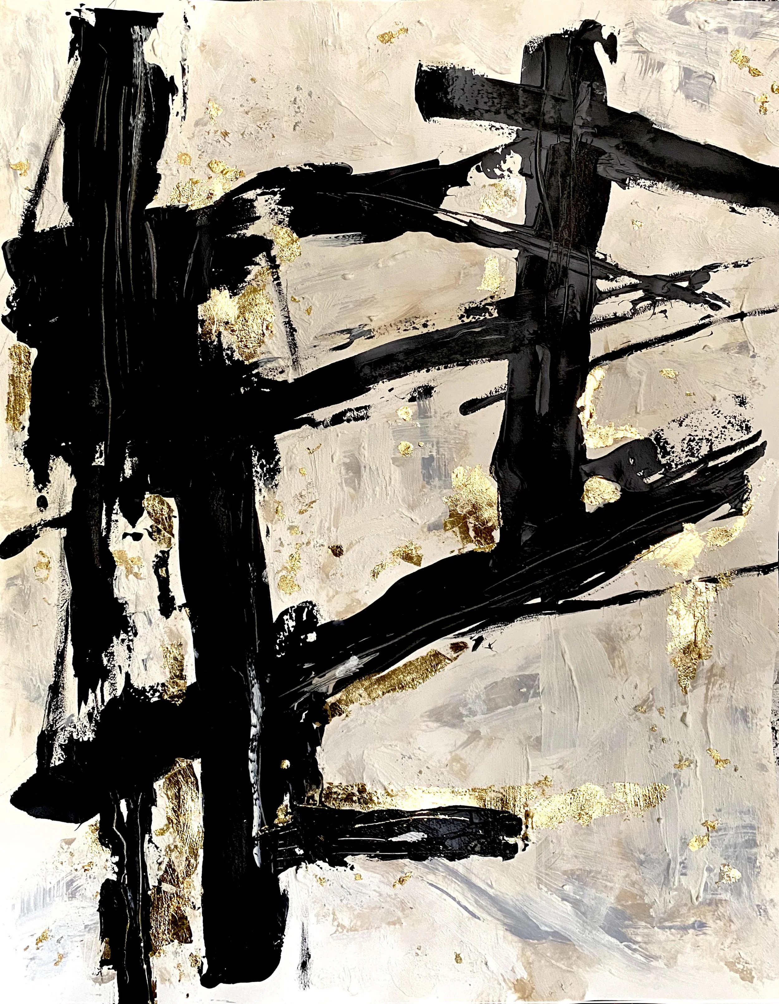 22" x 30 " Acrylic and mixed media on paper 