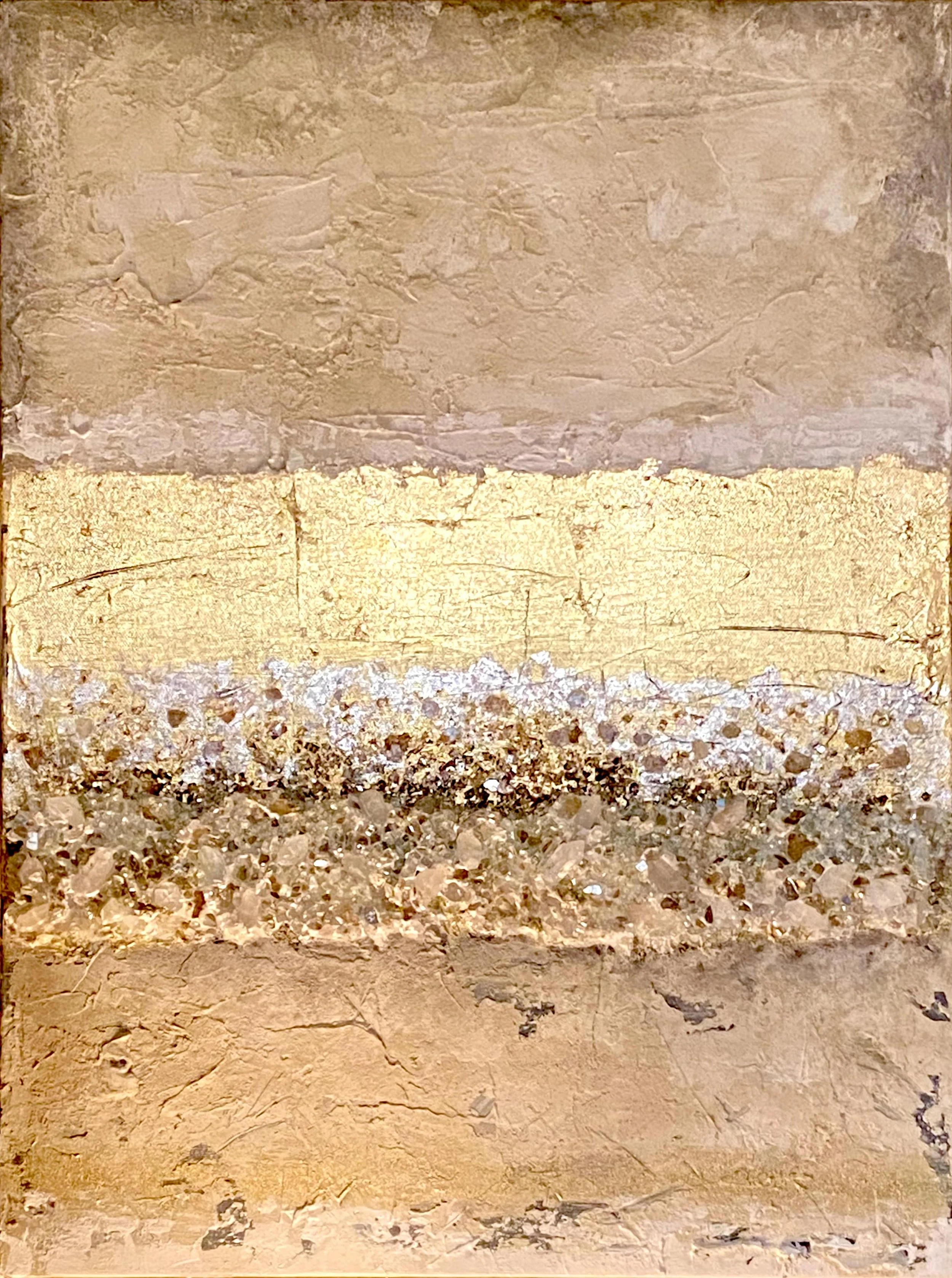  In warm overhead light 