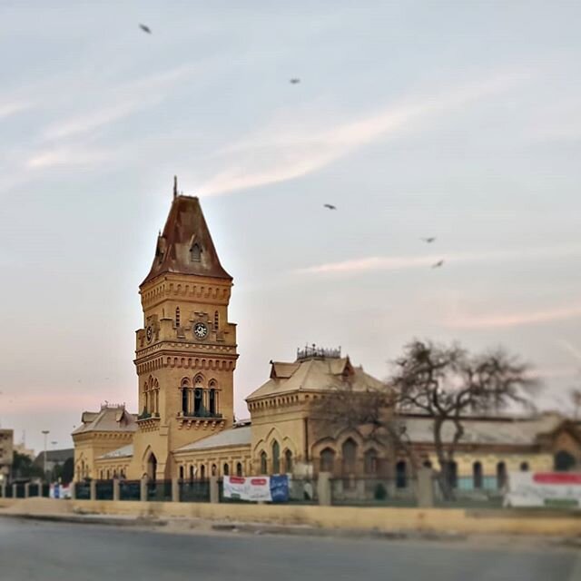 Early morning #driveby past #empressmarket #karachi #queenvictoria #1884 #britishraj