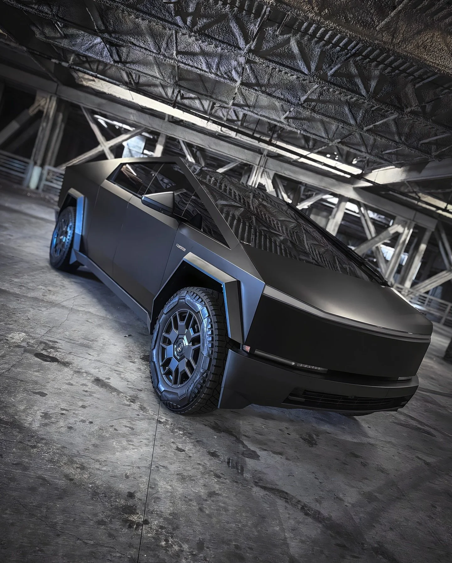 Tesla Cybertruck wrapped in a Satin Black PPF w/ ceramic tints on all the windows. 

#cybertruck #tesla #mobileservice #mobilewraps #thewrapdistrict #thewrapdistrictla #vinylwrap #wrapped #paintisdead #southbay #sanfernandovalley #sfv #818 #losangele