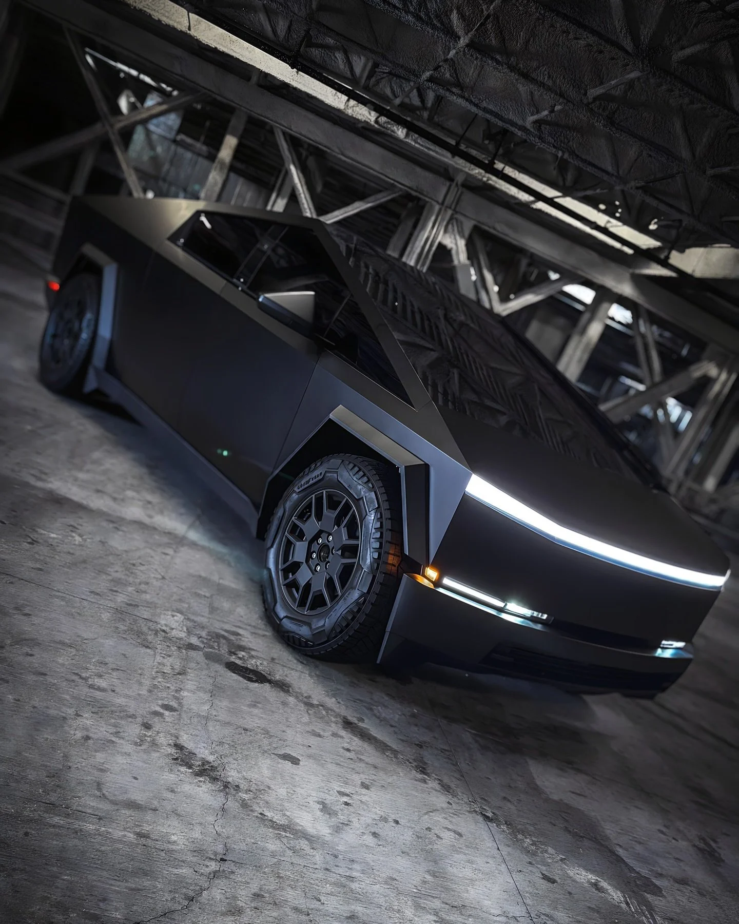 Tesla Cybertruck wrapped in 3M satin black w/ Ceramic window tint on the windshield and side windows. @milladramy 

#cybertruck #tesla #mobileservice #mobilewraps #thewrapdistrict #thewrapdistrictla #vinylwrap #wrapped #paintisdead #southbay #sanfern