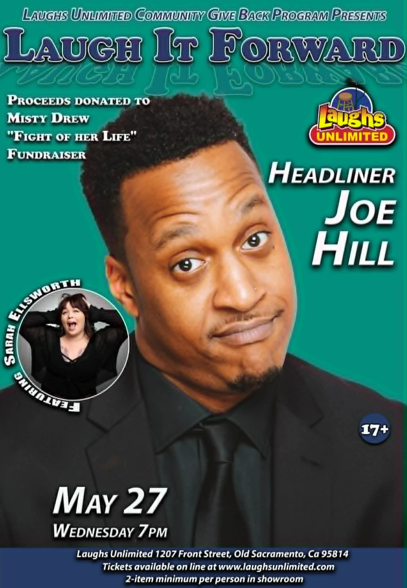 Laugh It Forward: Headliner Joe Hill (Sacramento,CA)