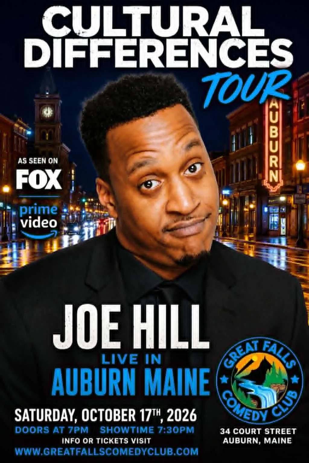 Great Falls Comedy Club Presents: Joe Hill (Auburn, Maine)