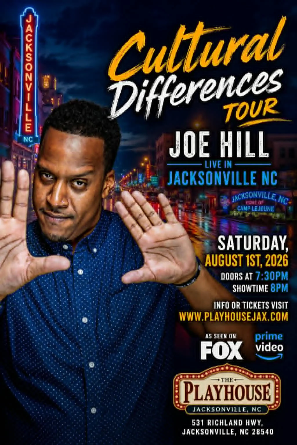 Joe Hill: Live From Playhouse Comedy Club (Jacksonville NC)