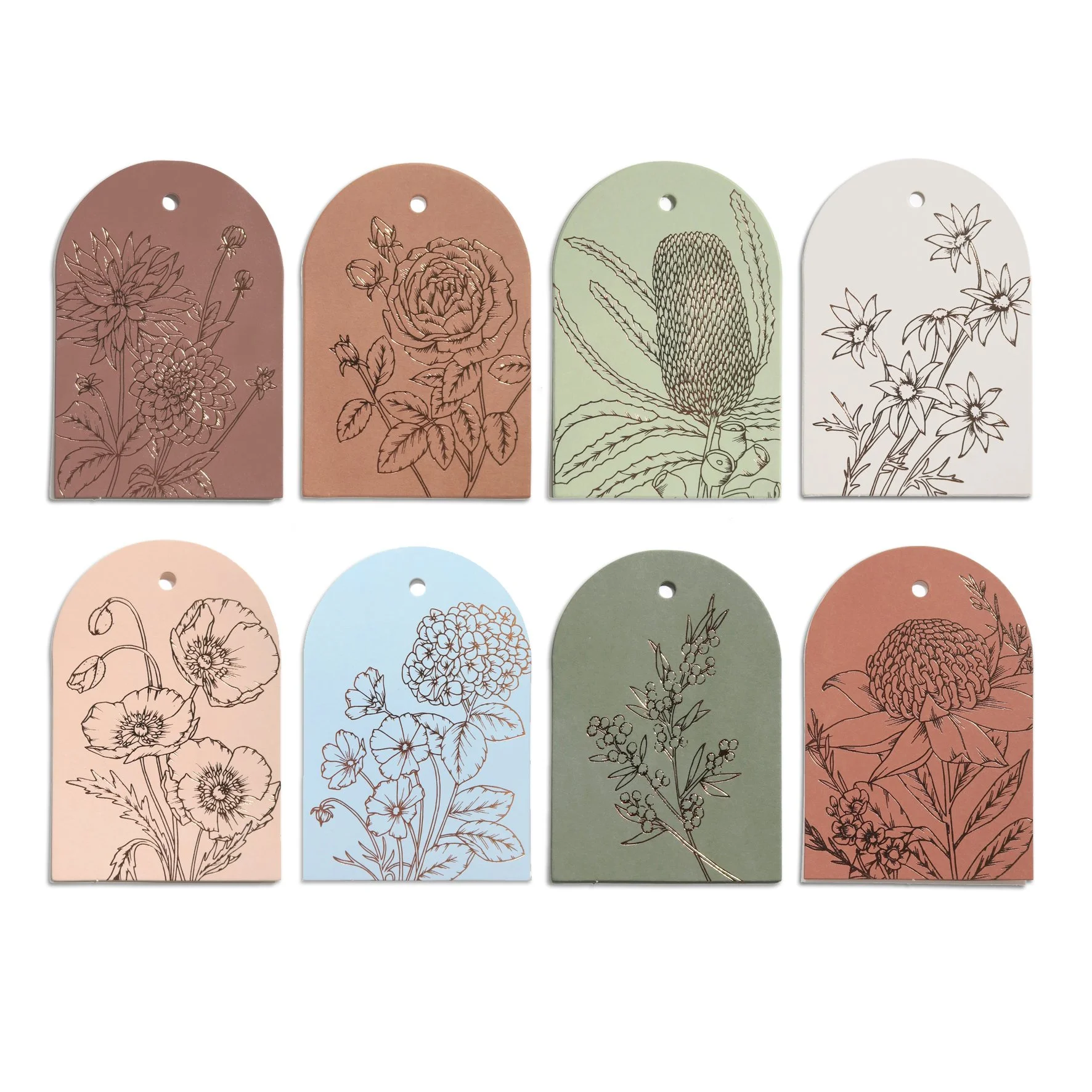 Floral Foiled Gift Tags Mix Pack