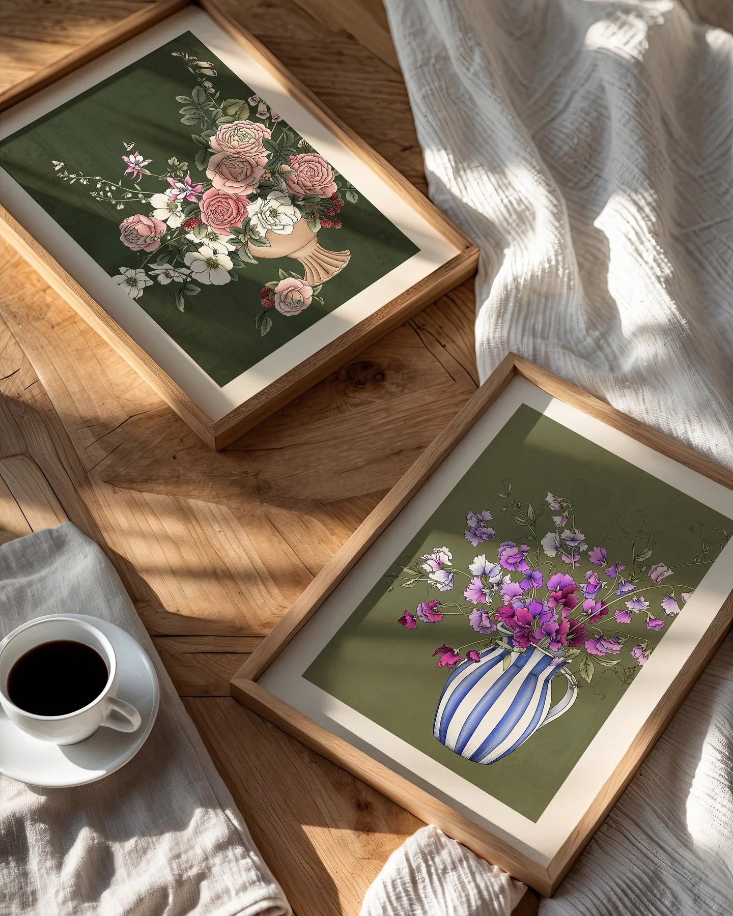 A little happiness, blooming quietly.
Our art prints, now finding their place in beautiful spaces. 

Which is your favourite?