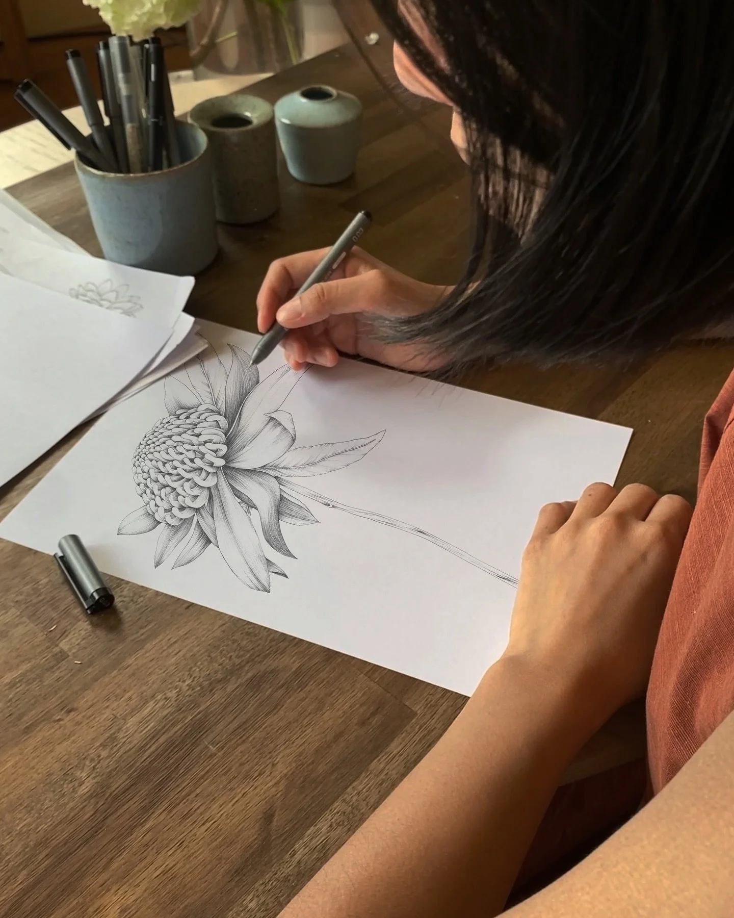 Behind the scenes of First Form.
The sketches where each bloom begins , studying line, form and quiet detail.