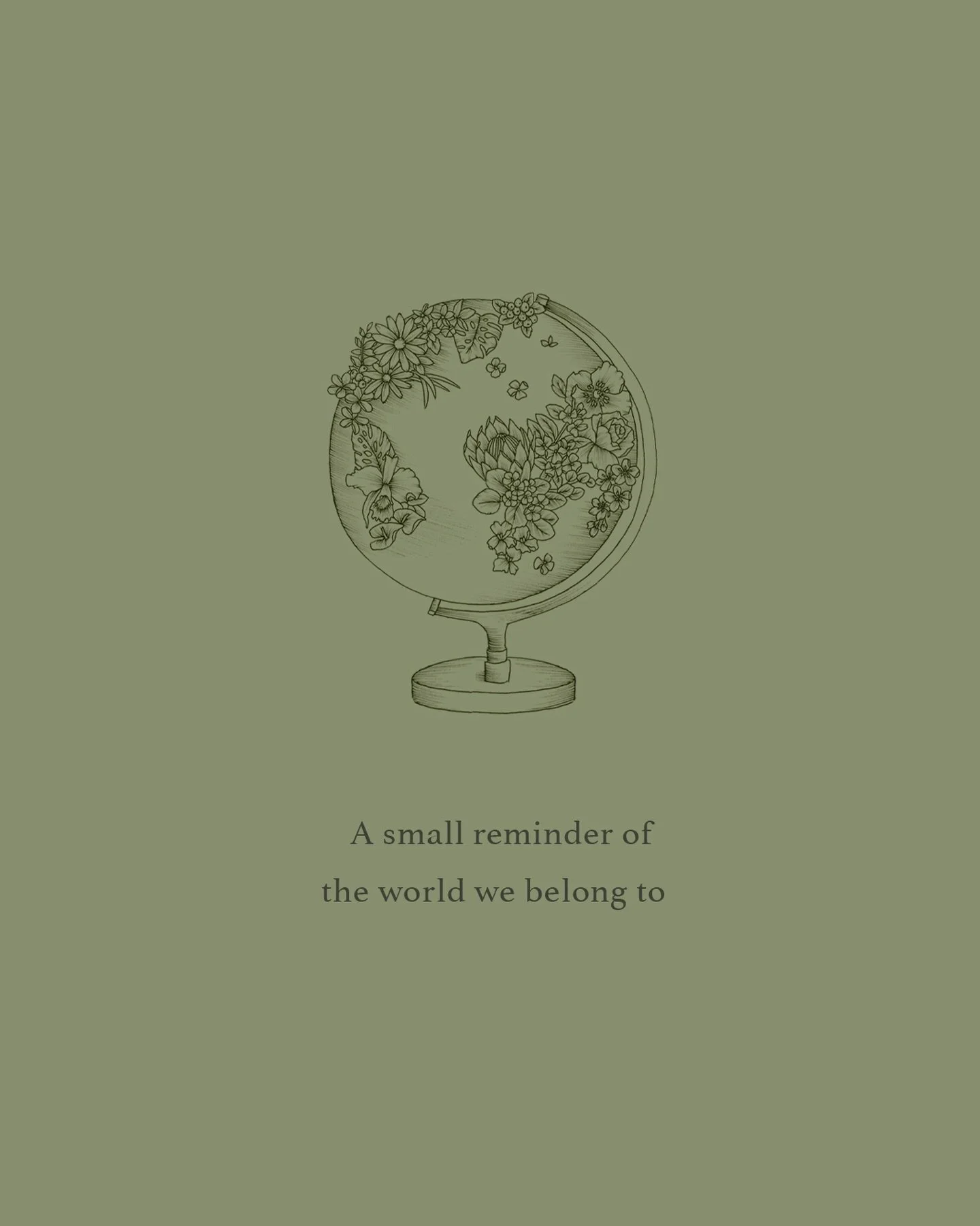 A little floral world for Earth Day!
A reminder to stay close to nature today and every day. 🌎