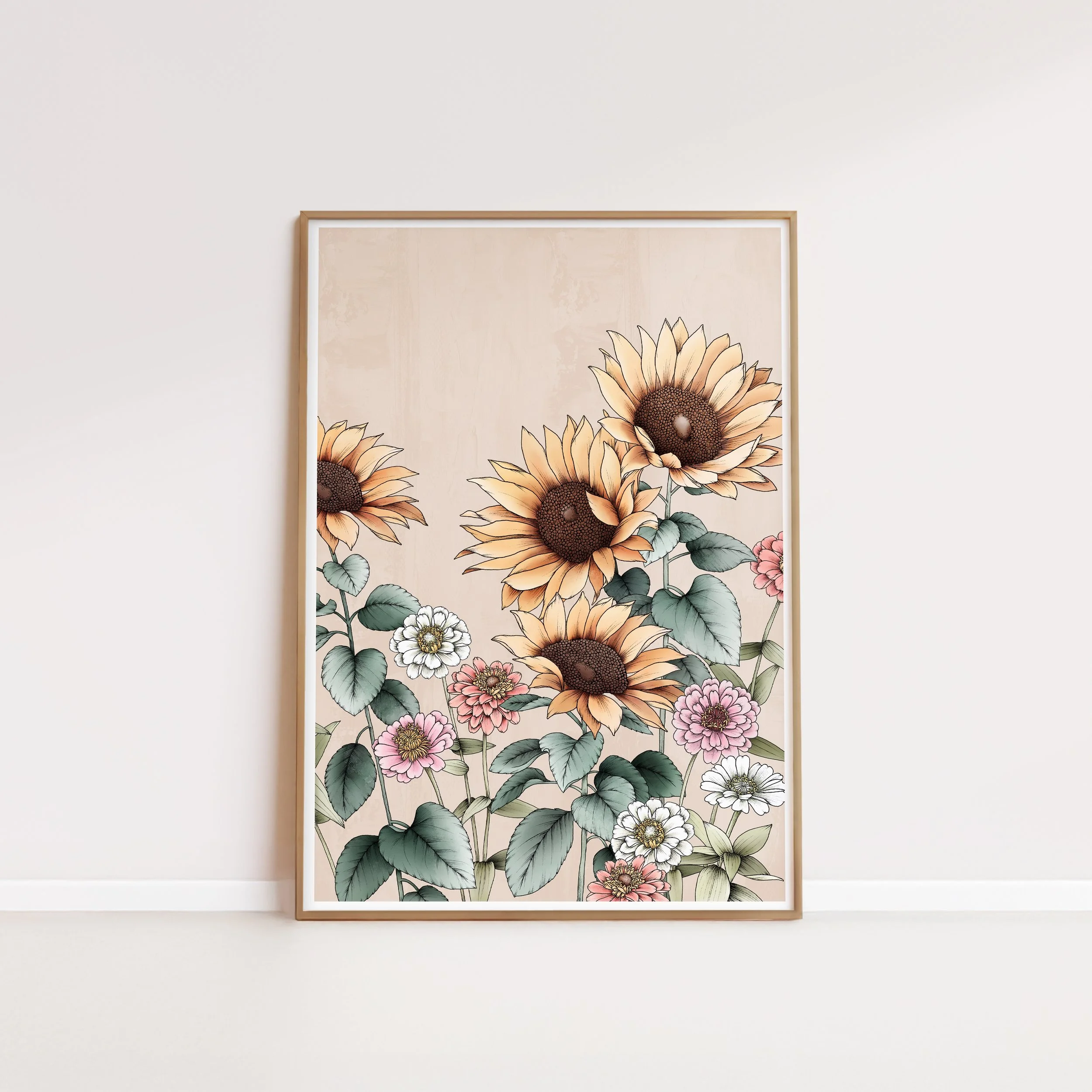 Sunflower Portrait Artprint