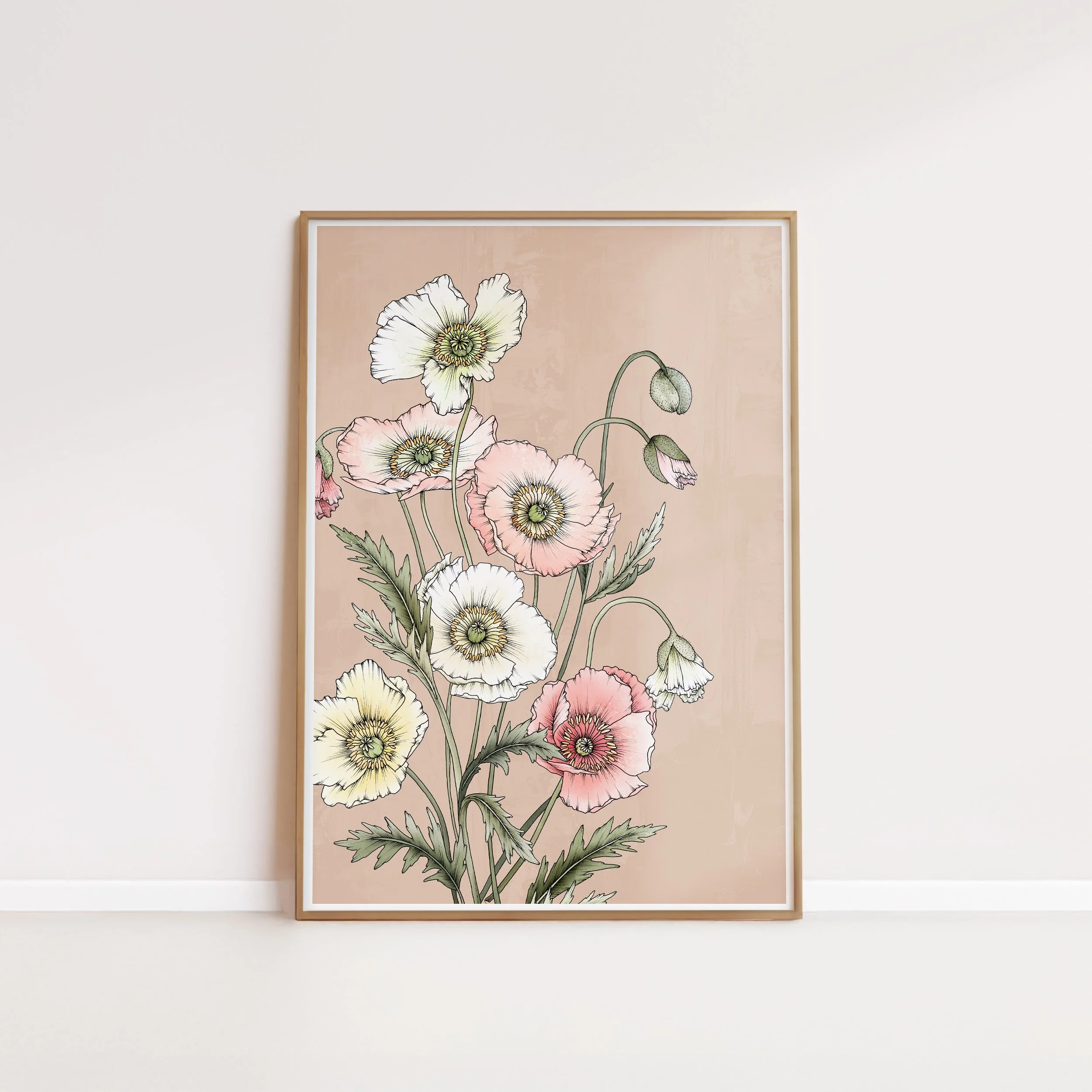Poppies Portrait Artprint