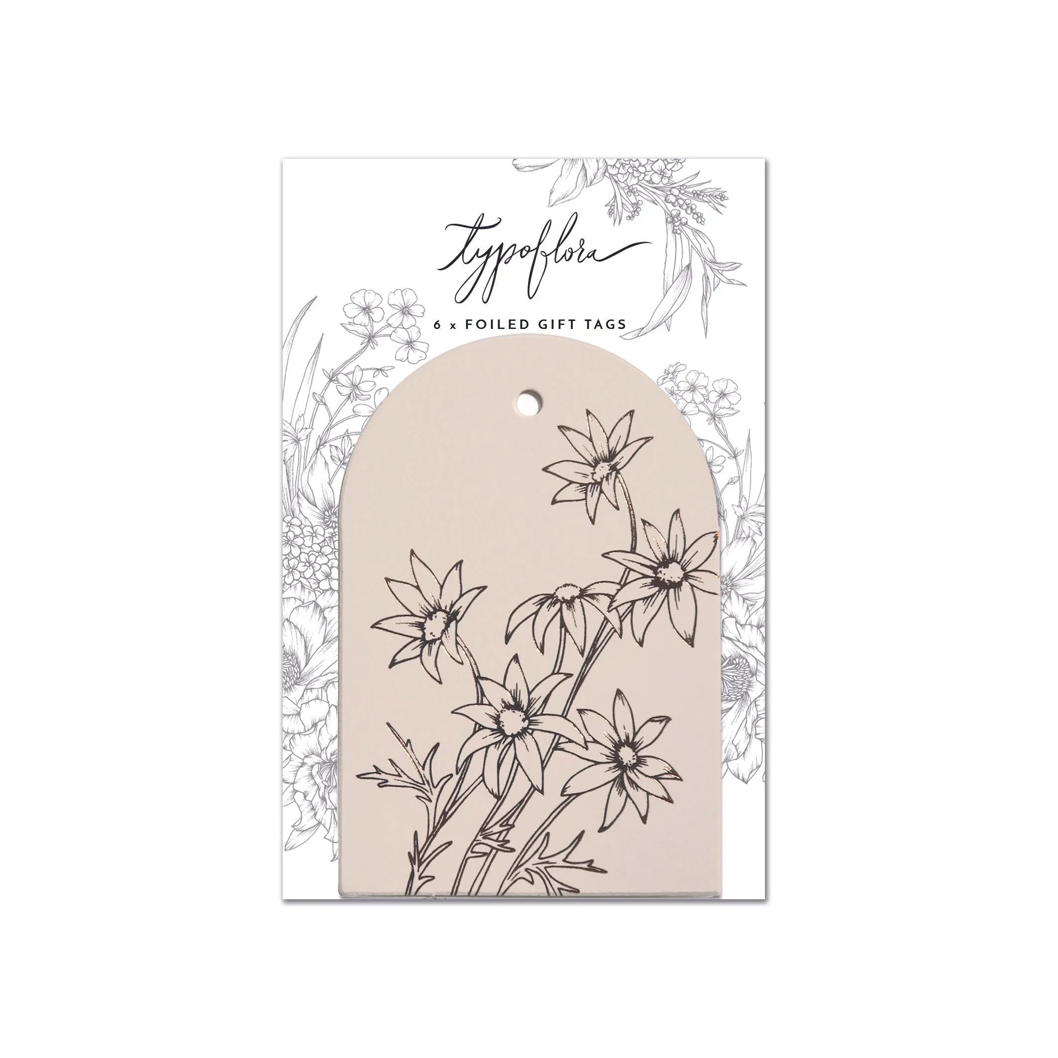 Cream Flannel Gift Tags