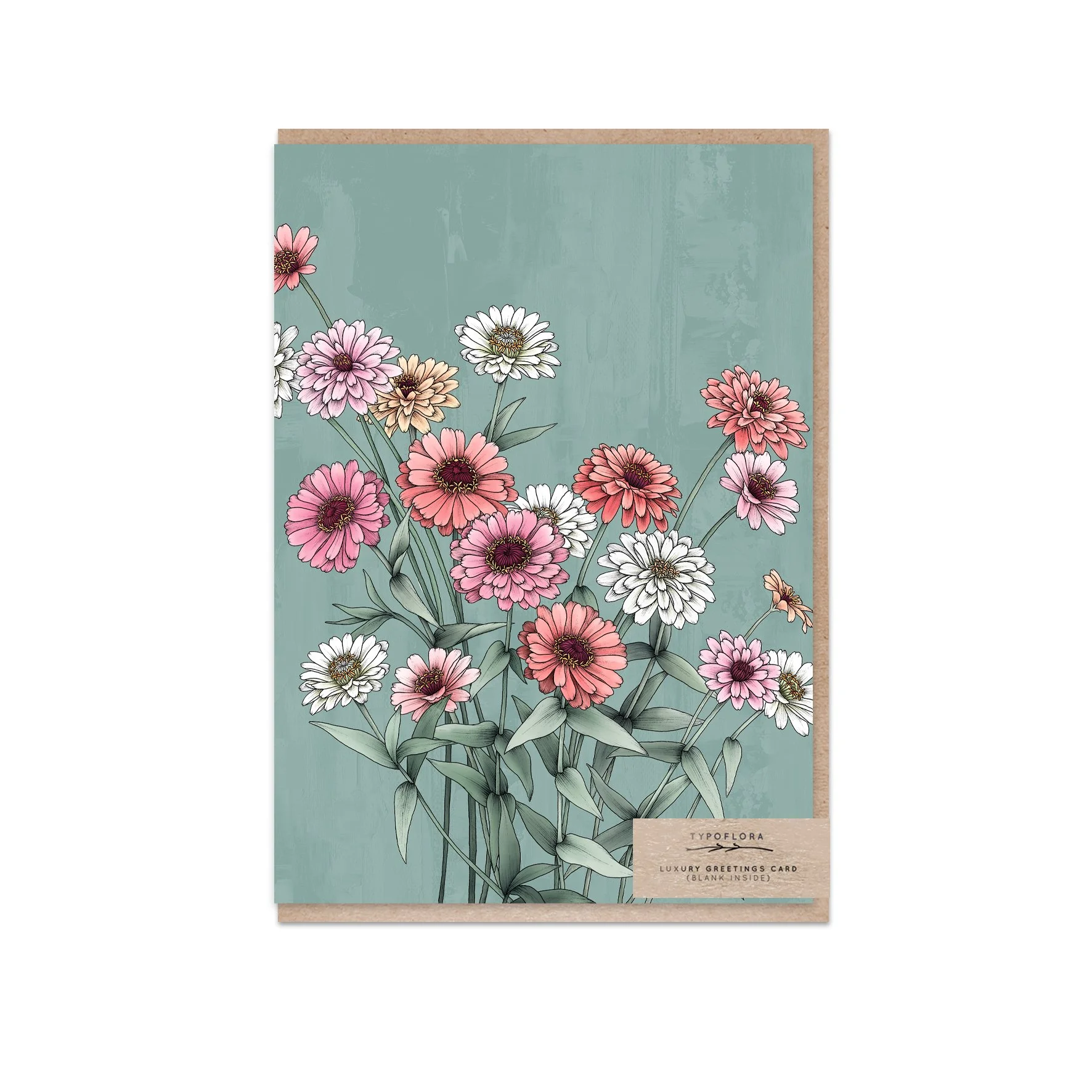 Zinnia Portrait Card