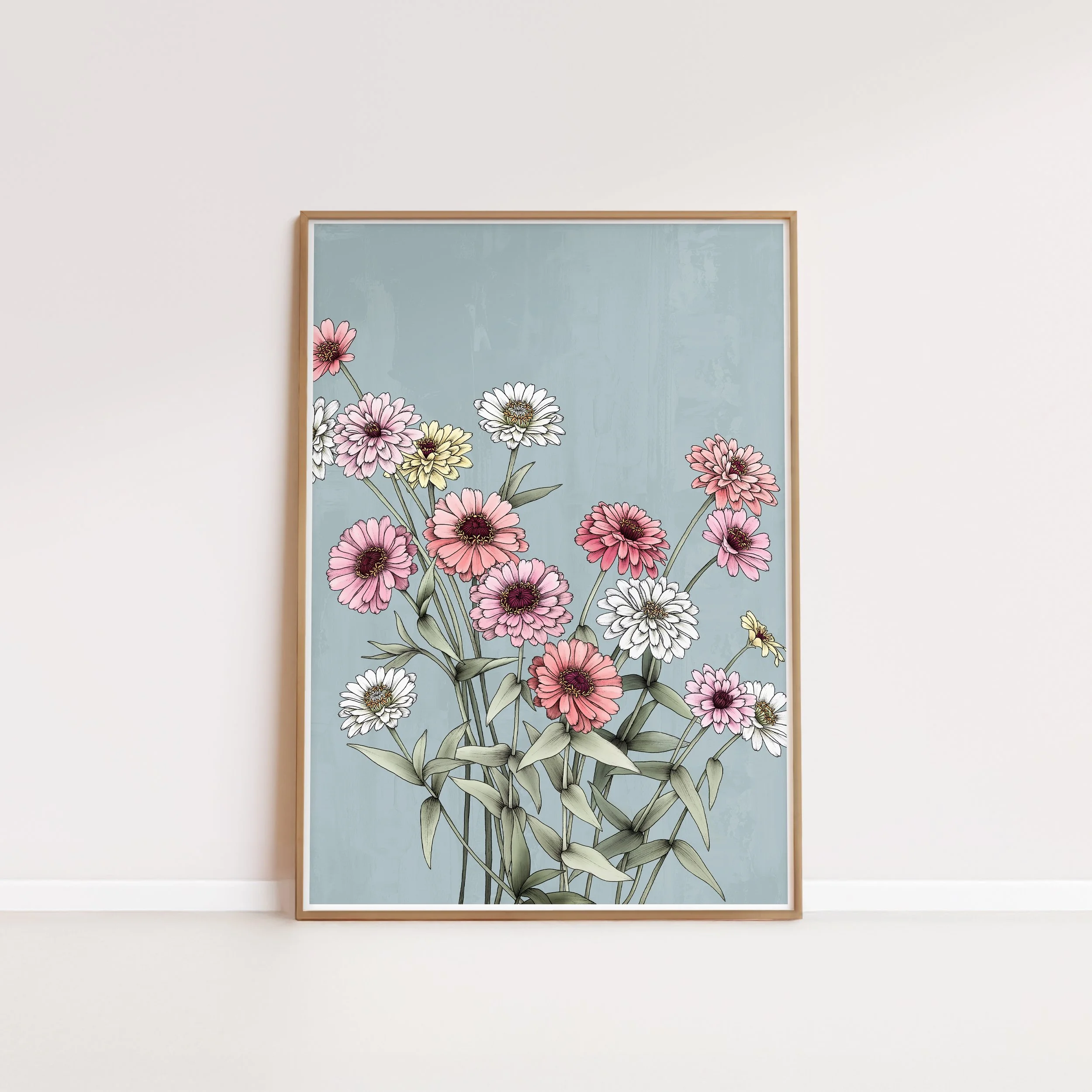 Zinnia Portrait Artprint