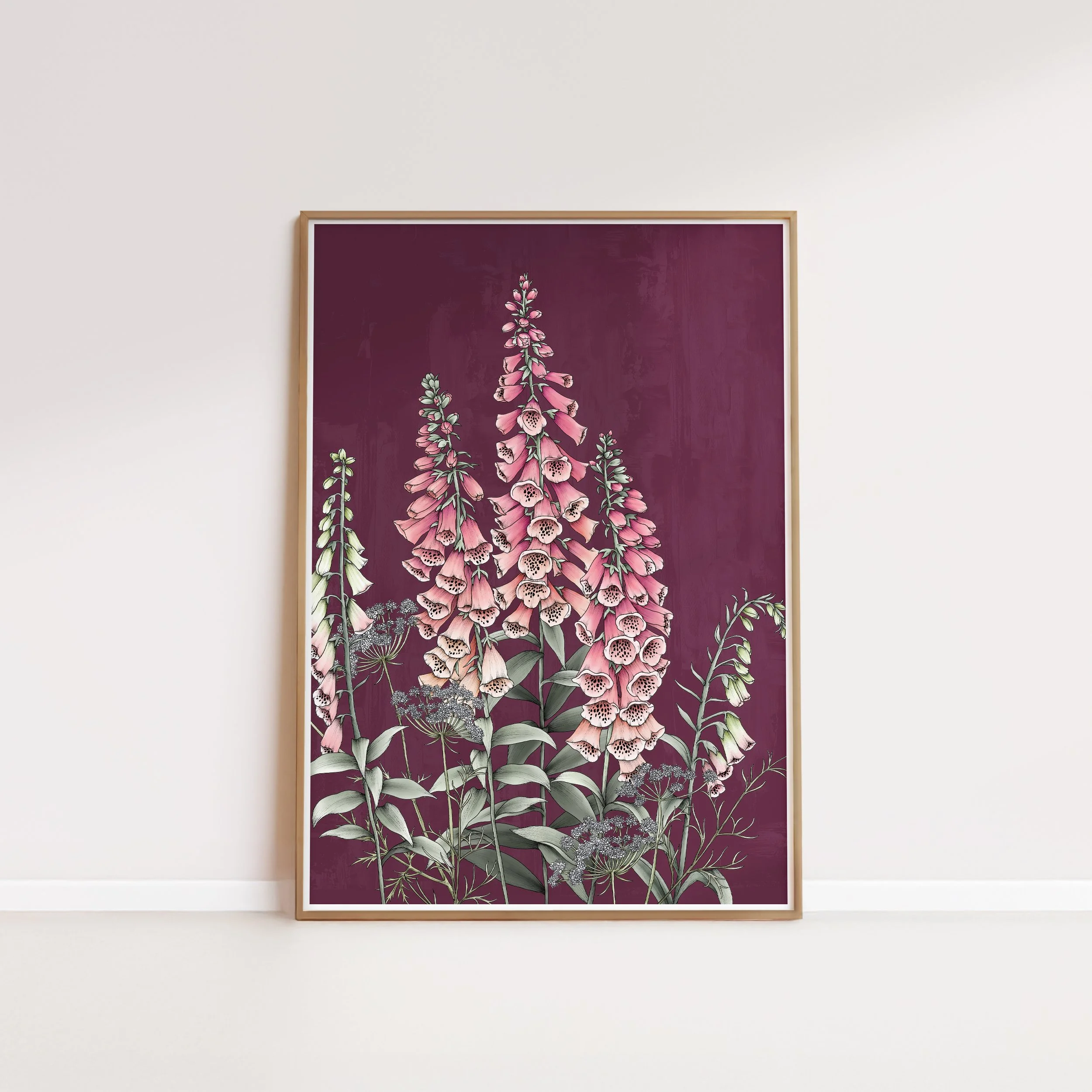 Foxgloves Portrait Artprint